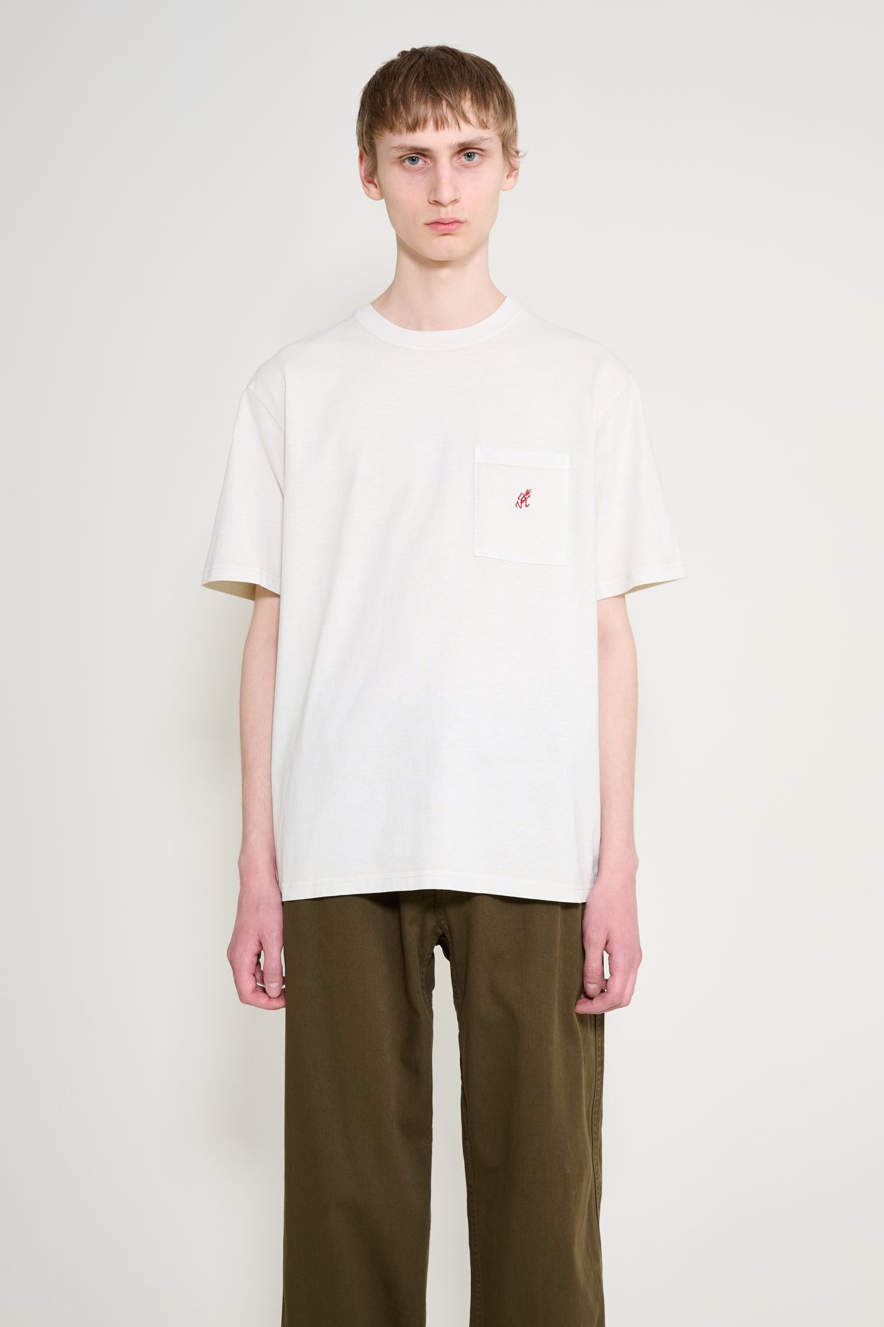 Gramicci One Point Tee Pigment Dyed Natural Pigment