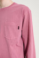 Gramicci L/S Pocket Tee Pigment Dyed Red Pigment