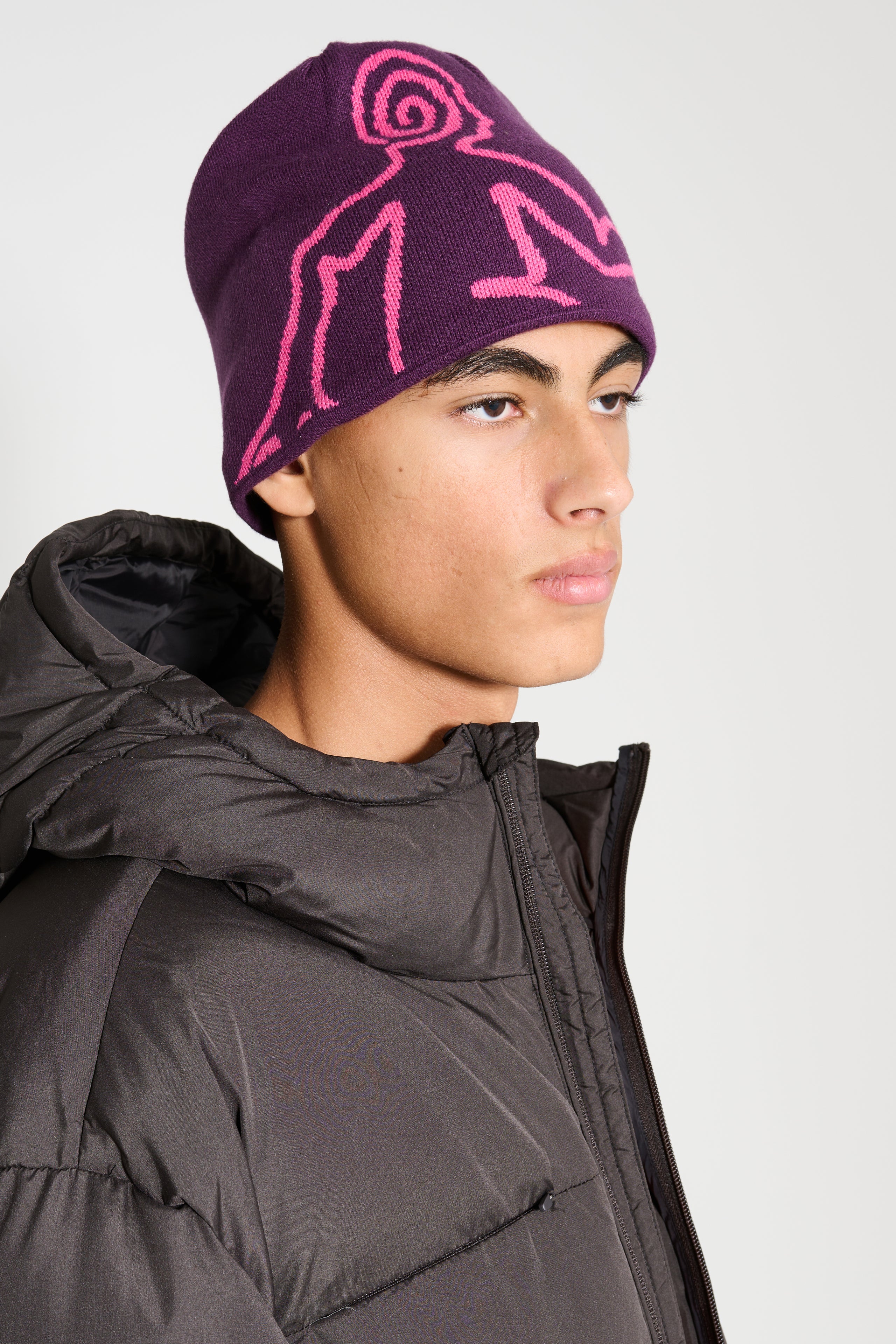 Hiking Patrol Knit Beanie Purple