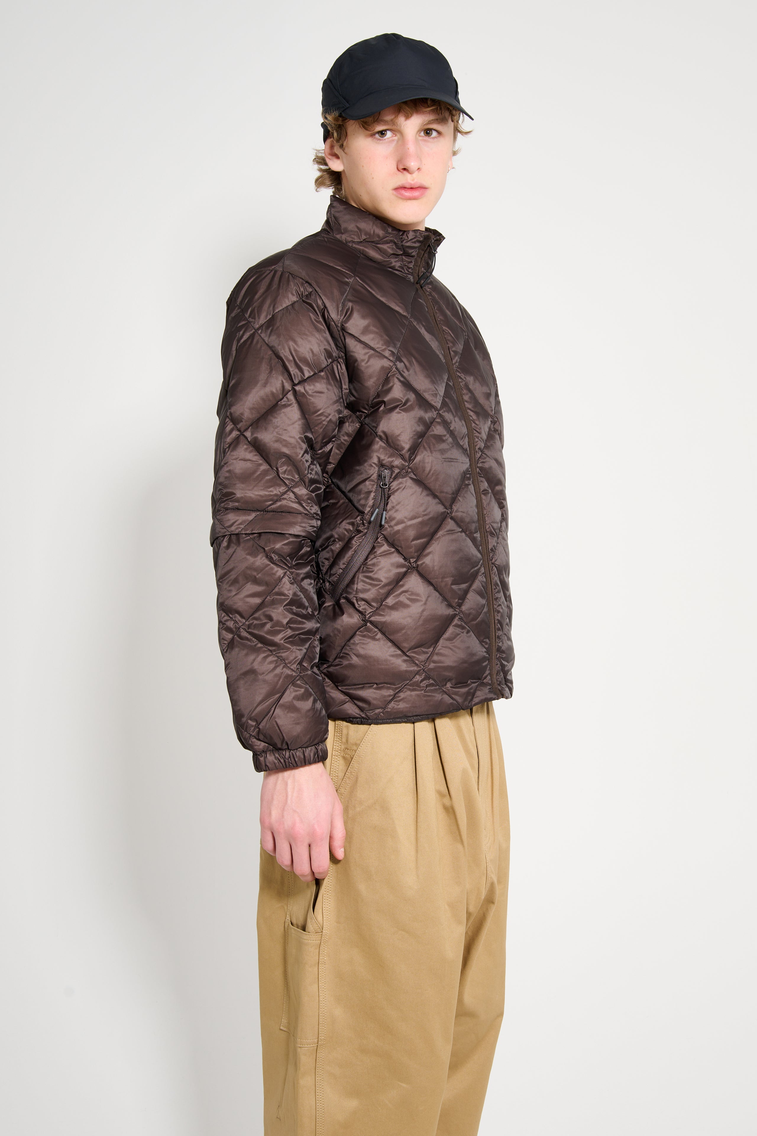 Hiking Patrol Light Down Zip Jacket Dark Brown