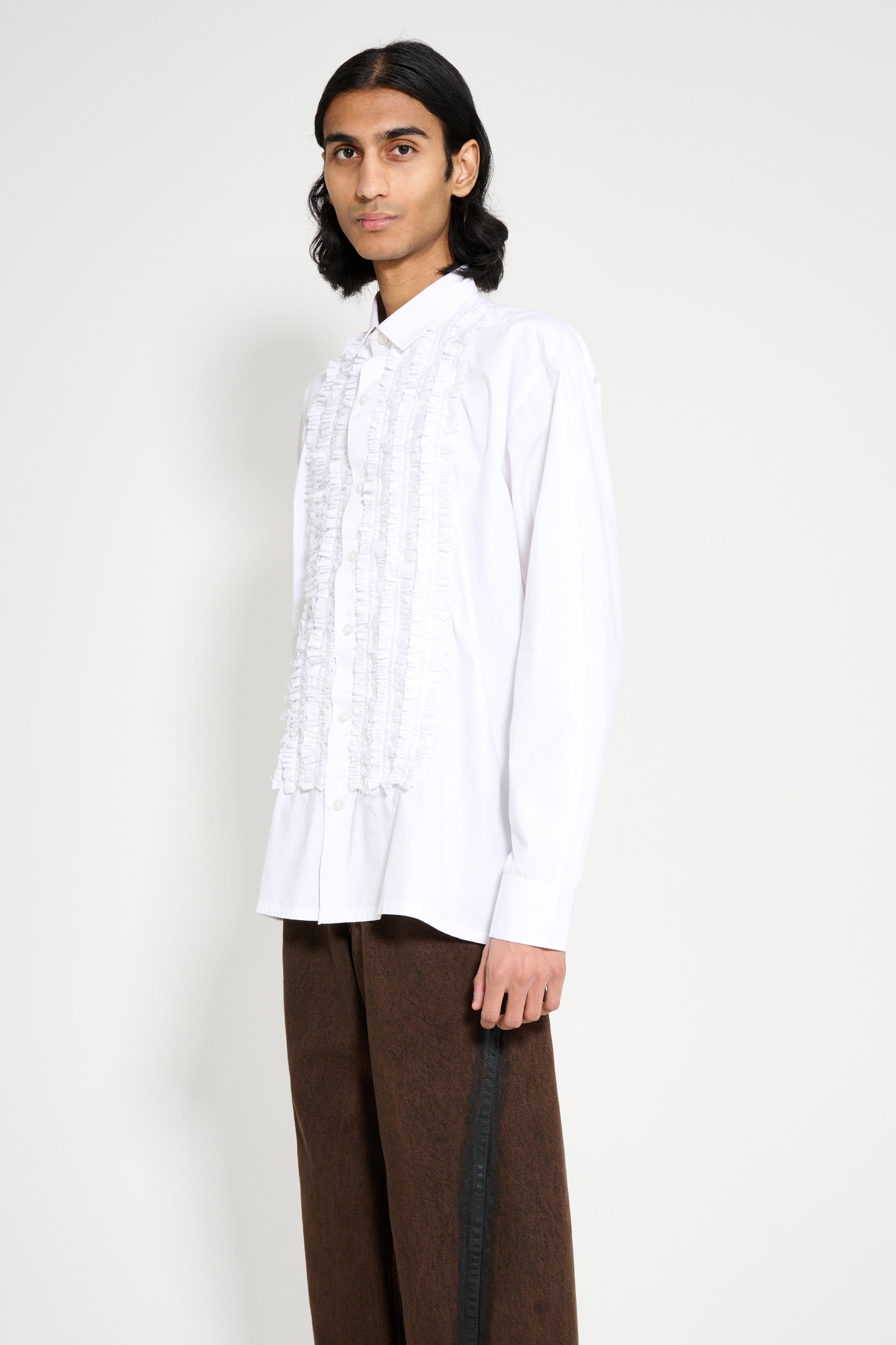 Hodakova Frill Shirt White