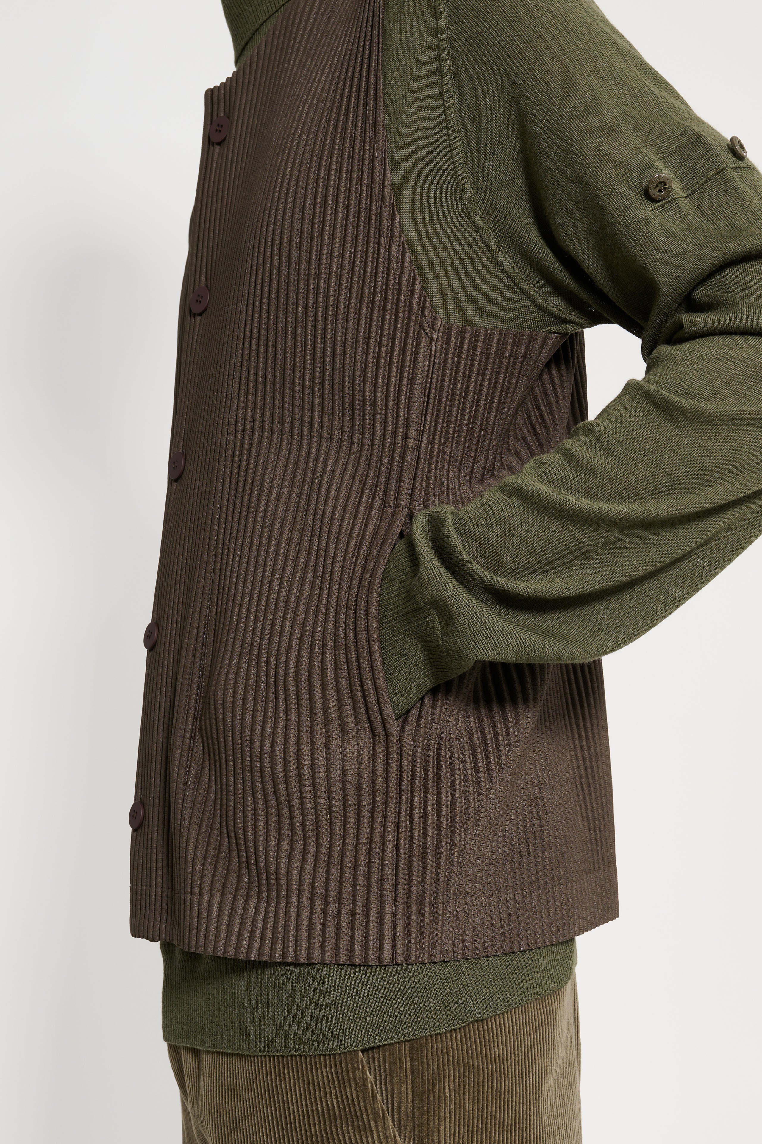 Homme Plissé Issey Miyake Tailored Pleats 1 Vest Dark Khaki