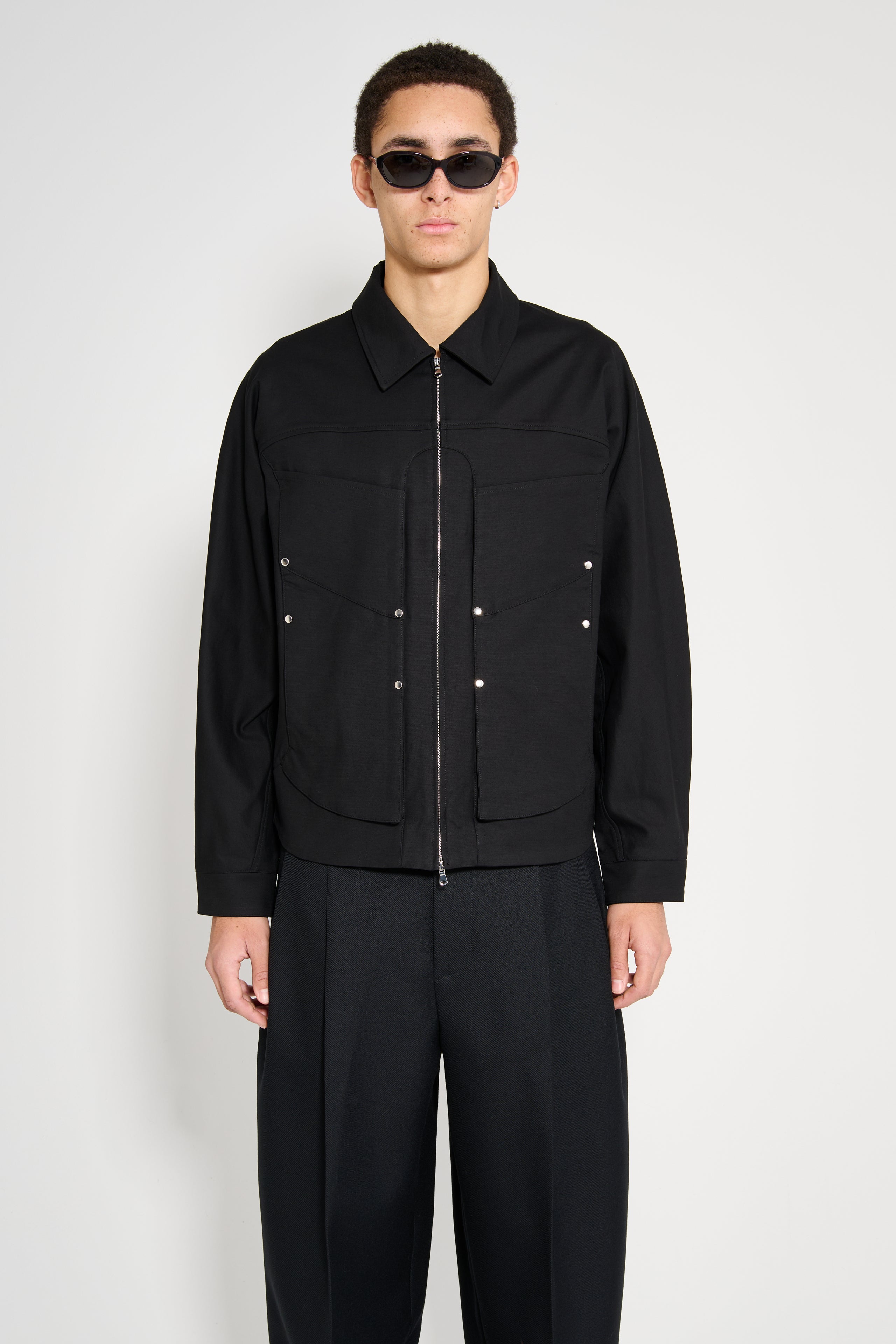 _J.L-A.L_ Dais Jacket Shungite Black