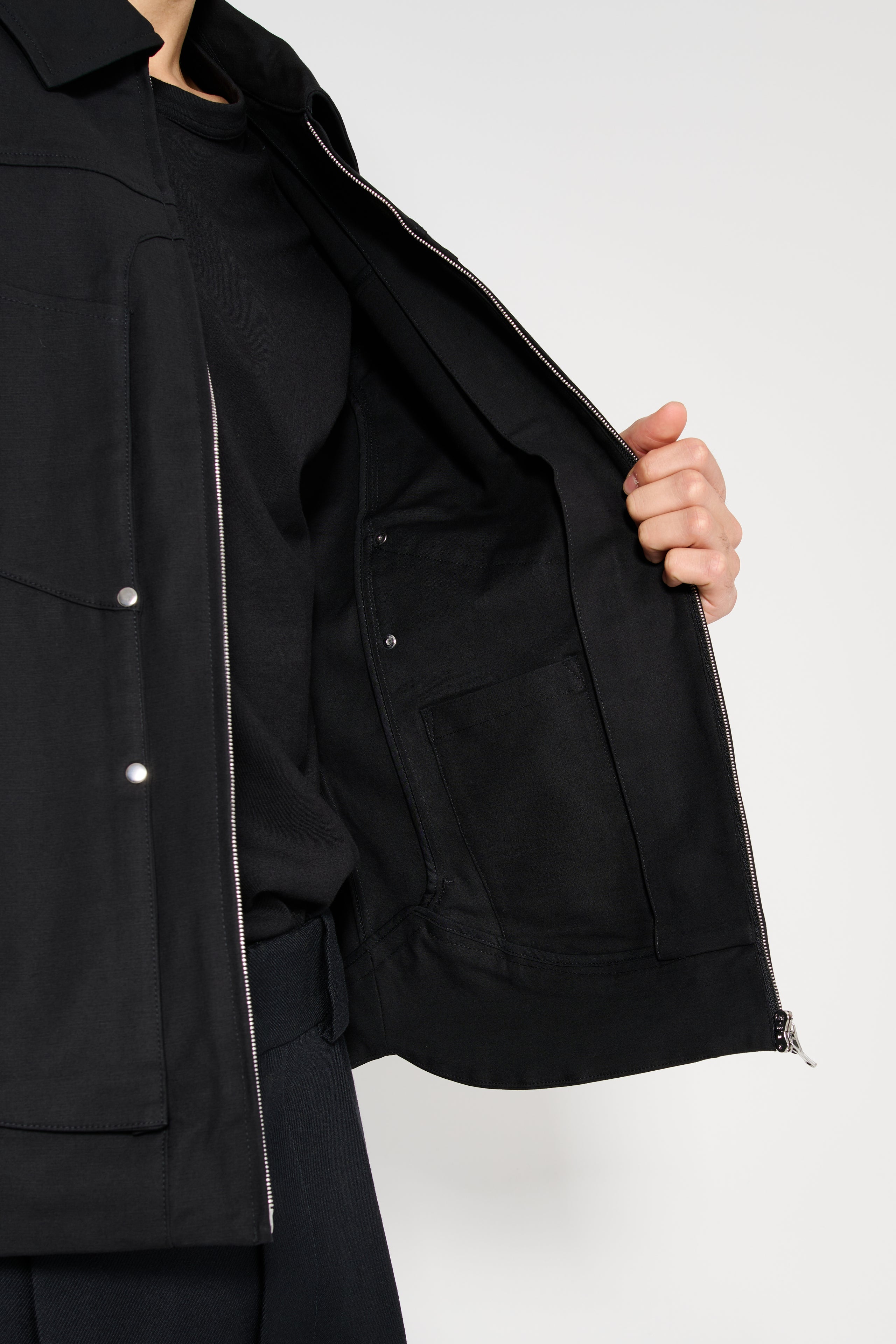 _J.L-A.L_ Dais Jacket Shungite Black