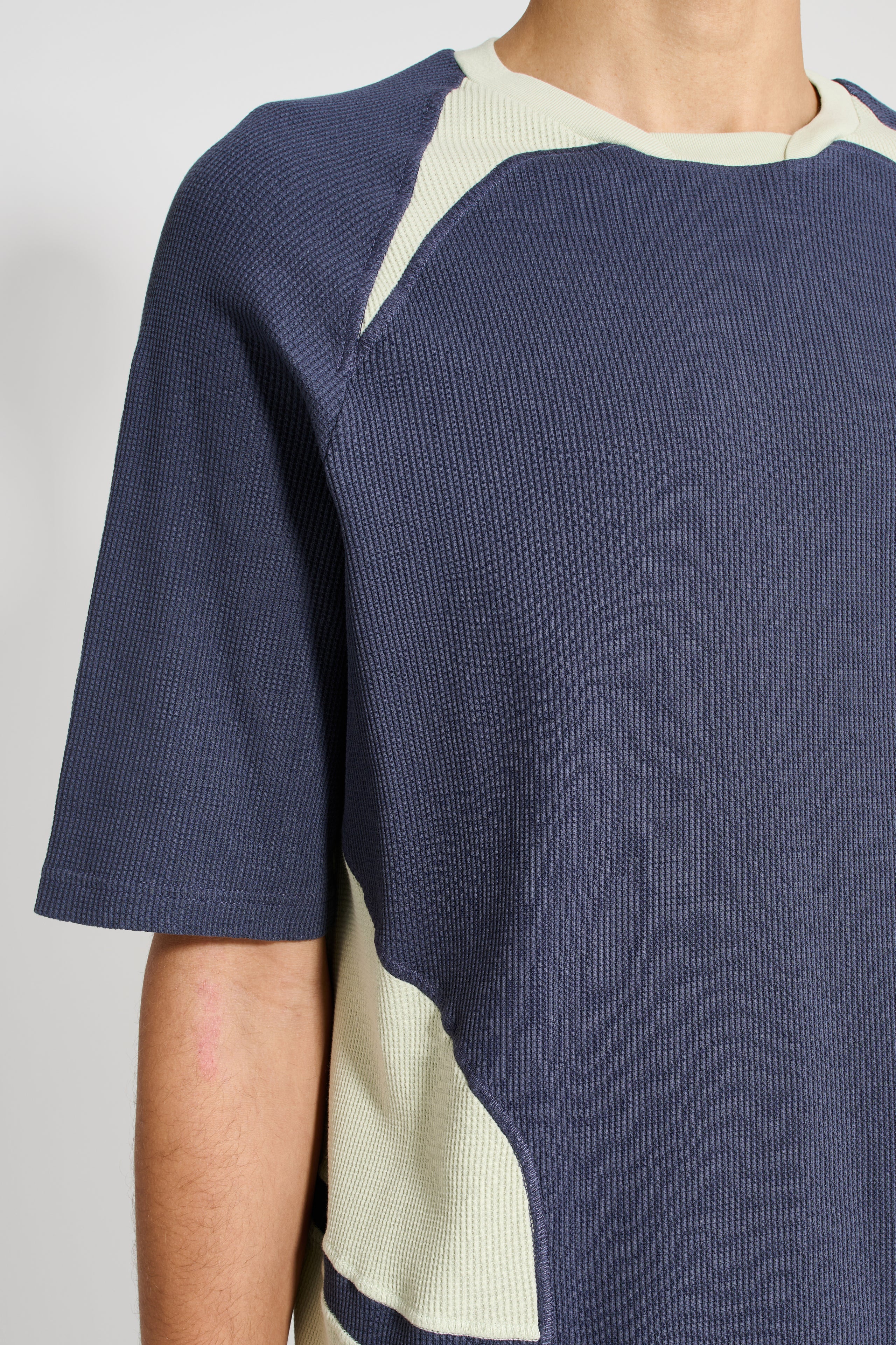 _J.L-A.L_ Waffle Facet Short Sleeve Green Slate