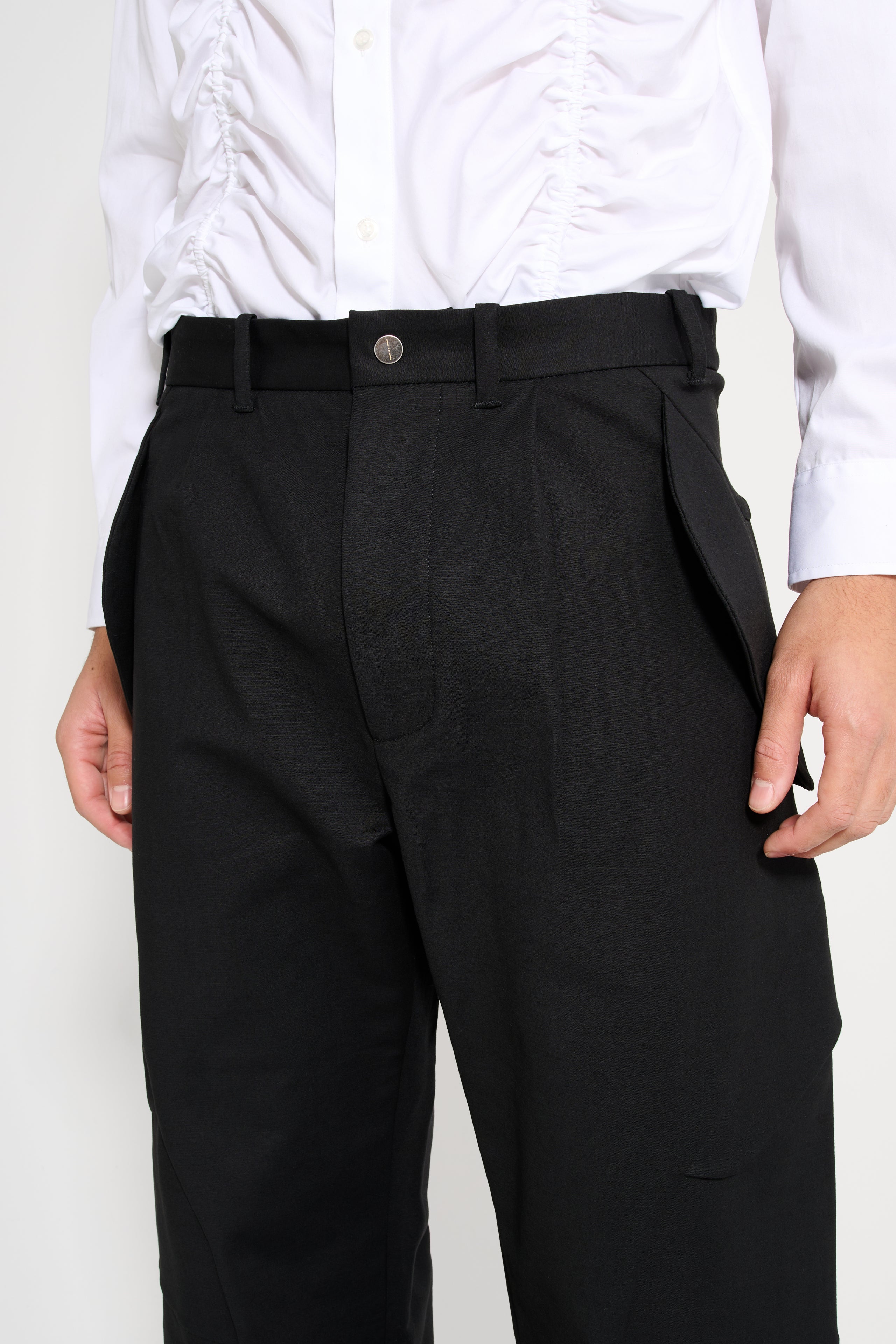 _J.L-A.L_ Brace Trousers Shungite Black