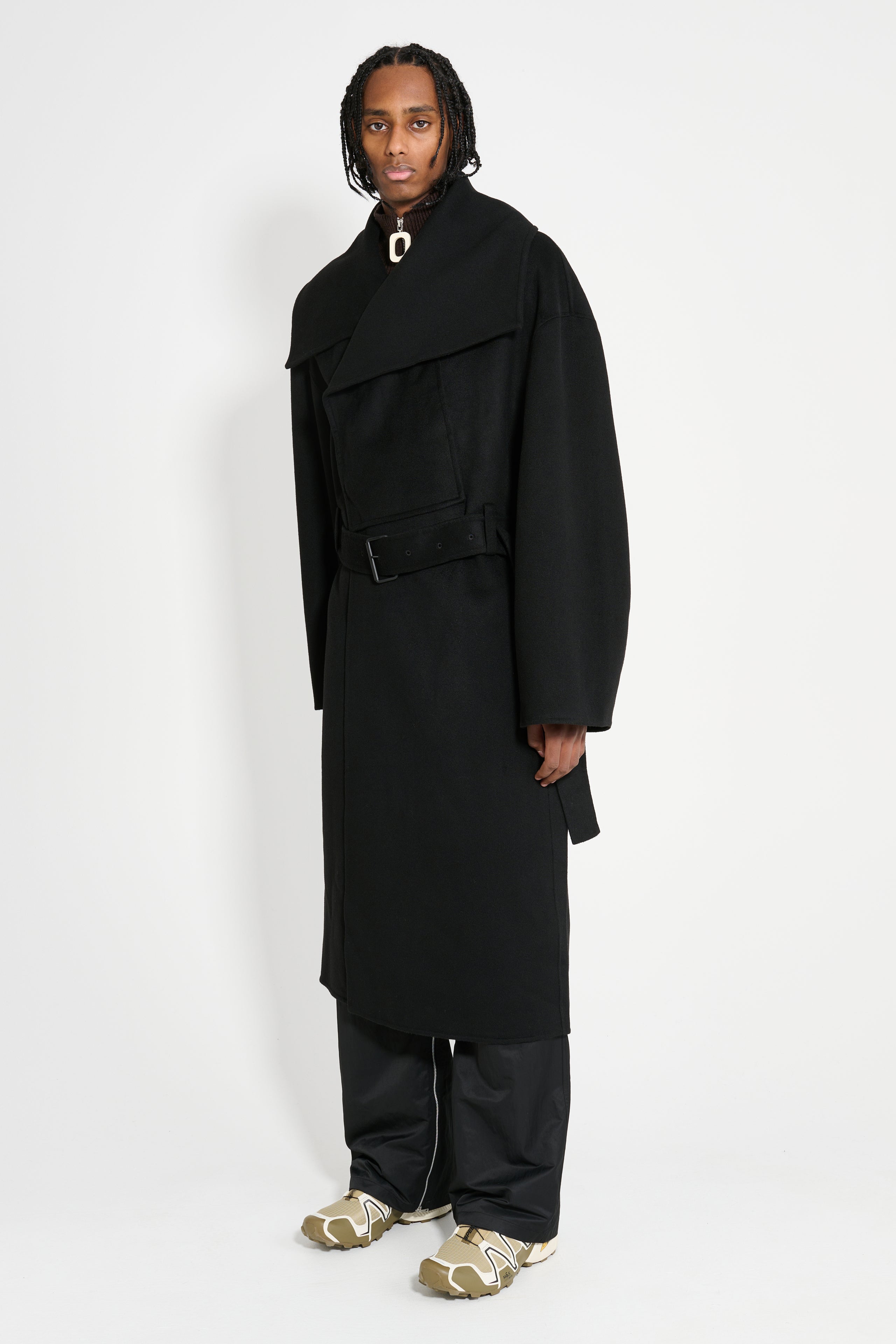 JW Anderson Wrap Coat Black