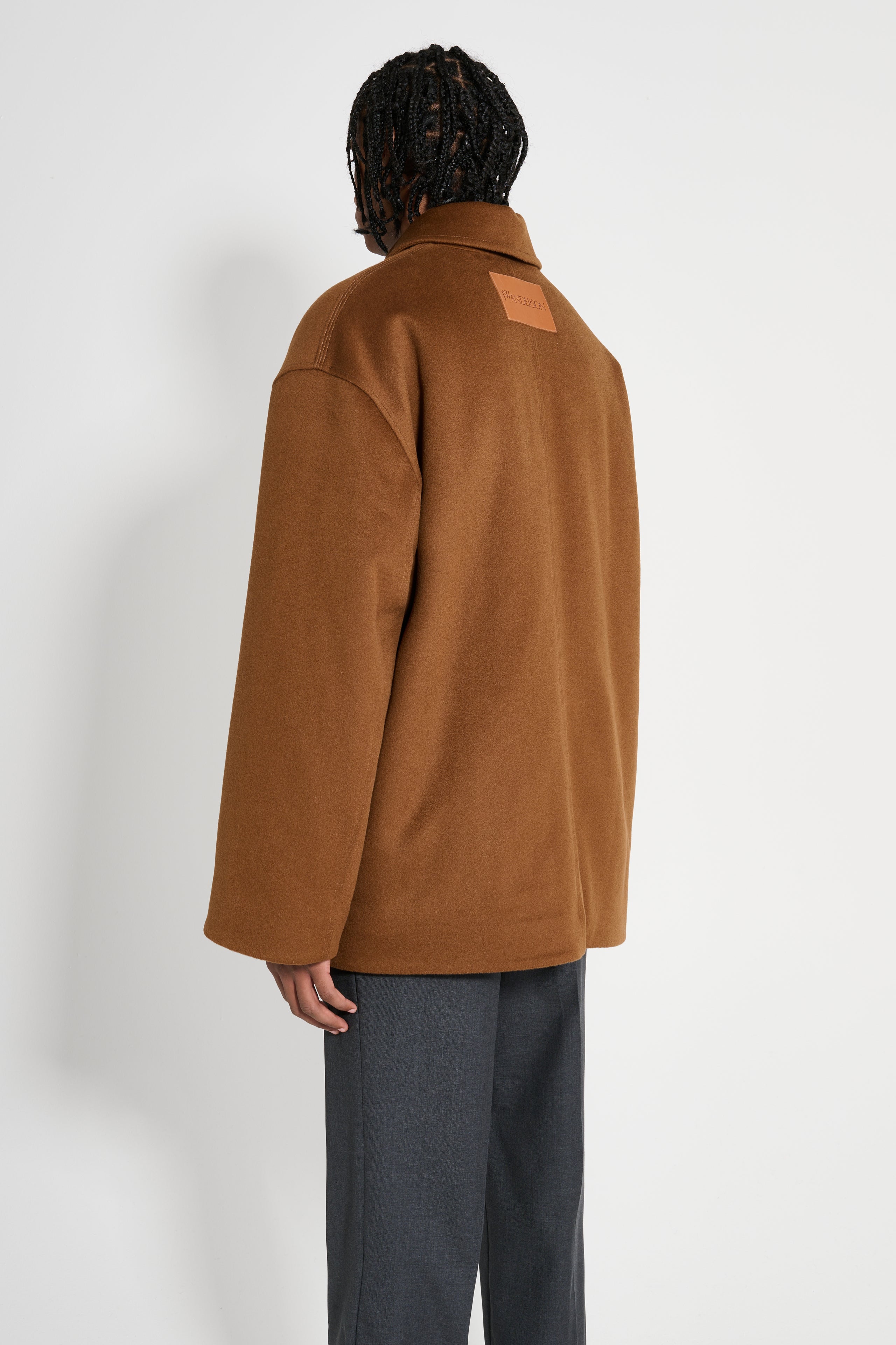 JW Anderson Wire Puller Short Coat Tobacco