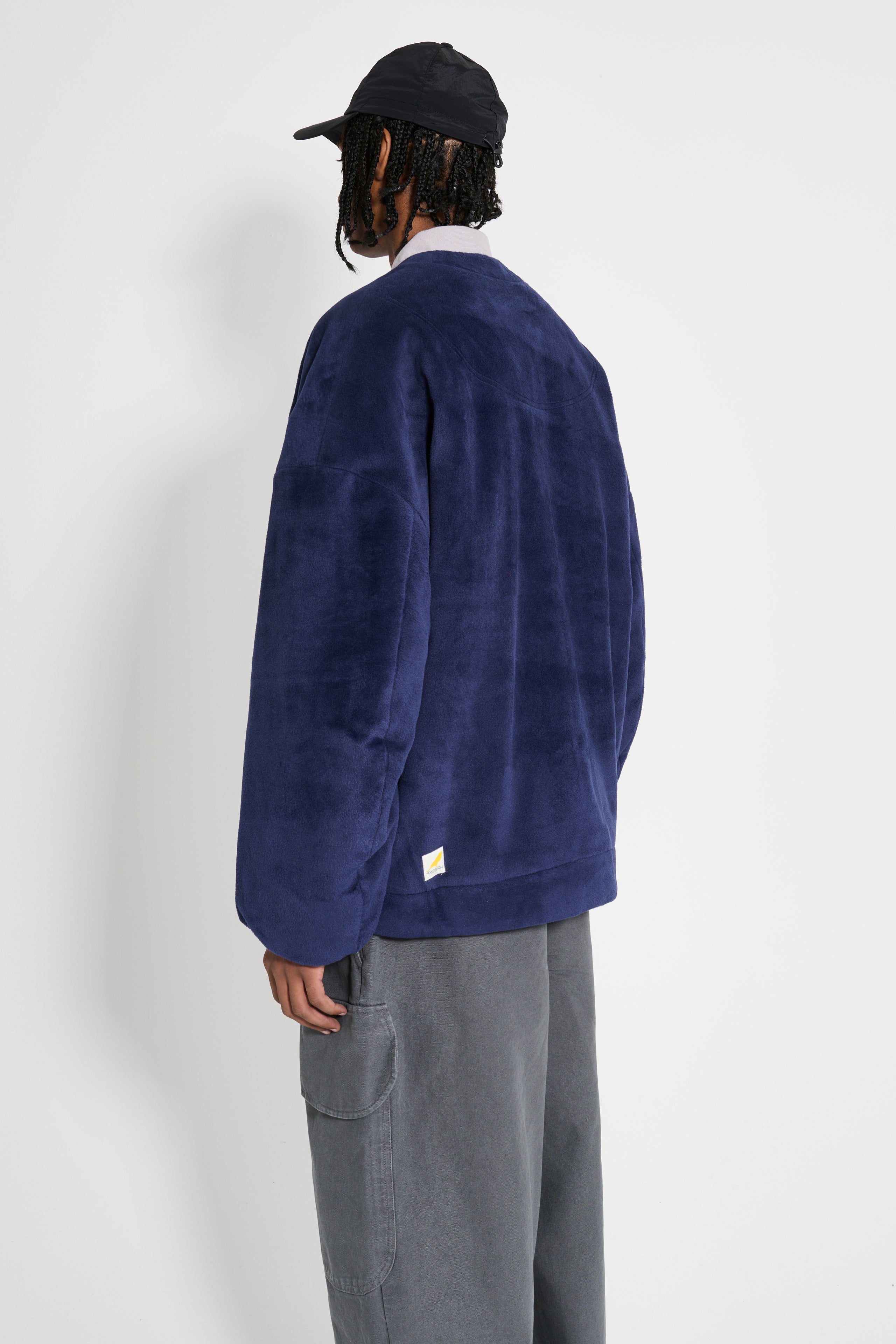 JW Anderson Oversized V-Neck Cardigan Dark Navy