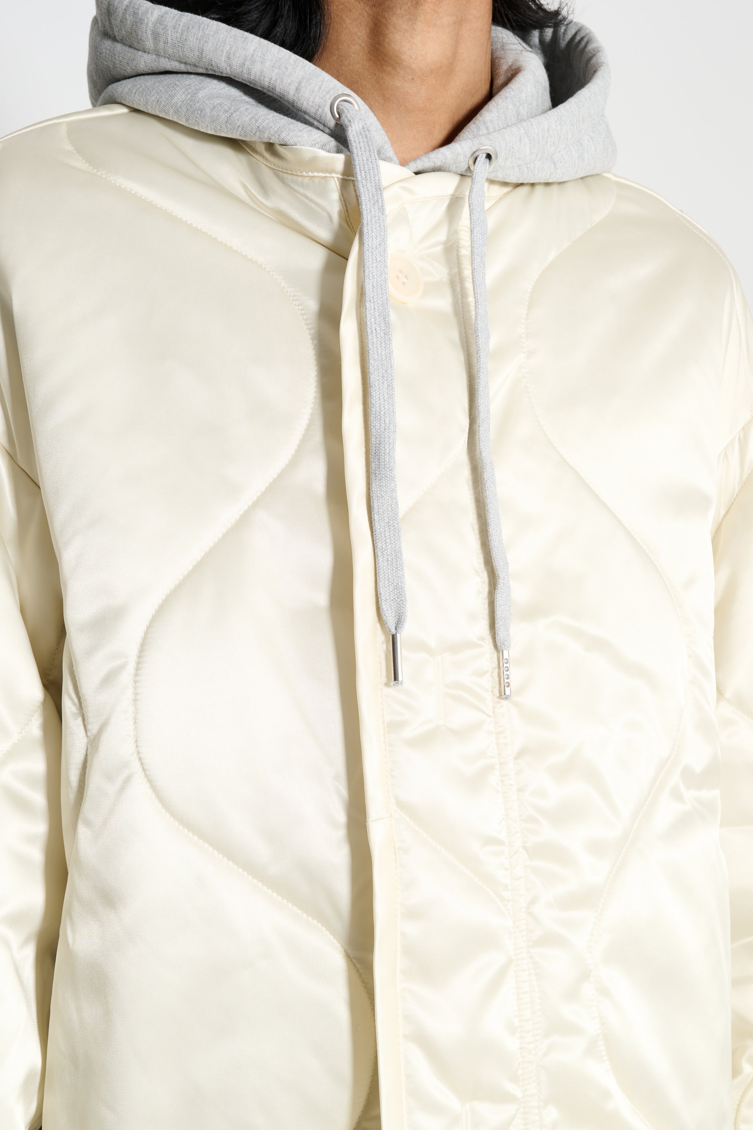 JW Anderson Oversized Quilted Jacket Ivory