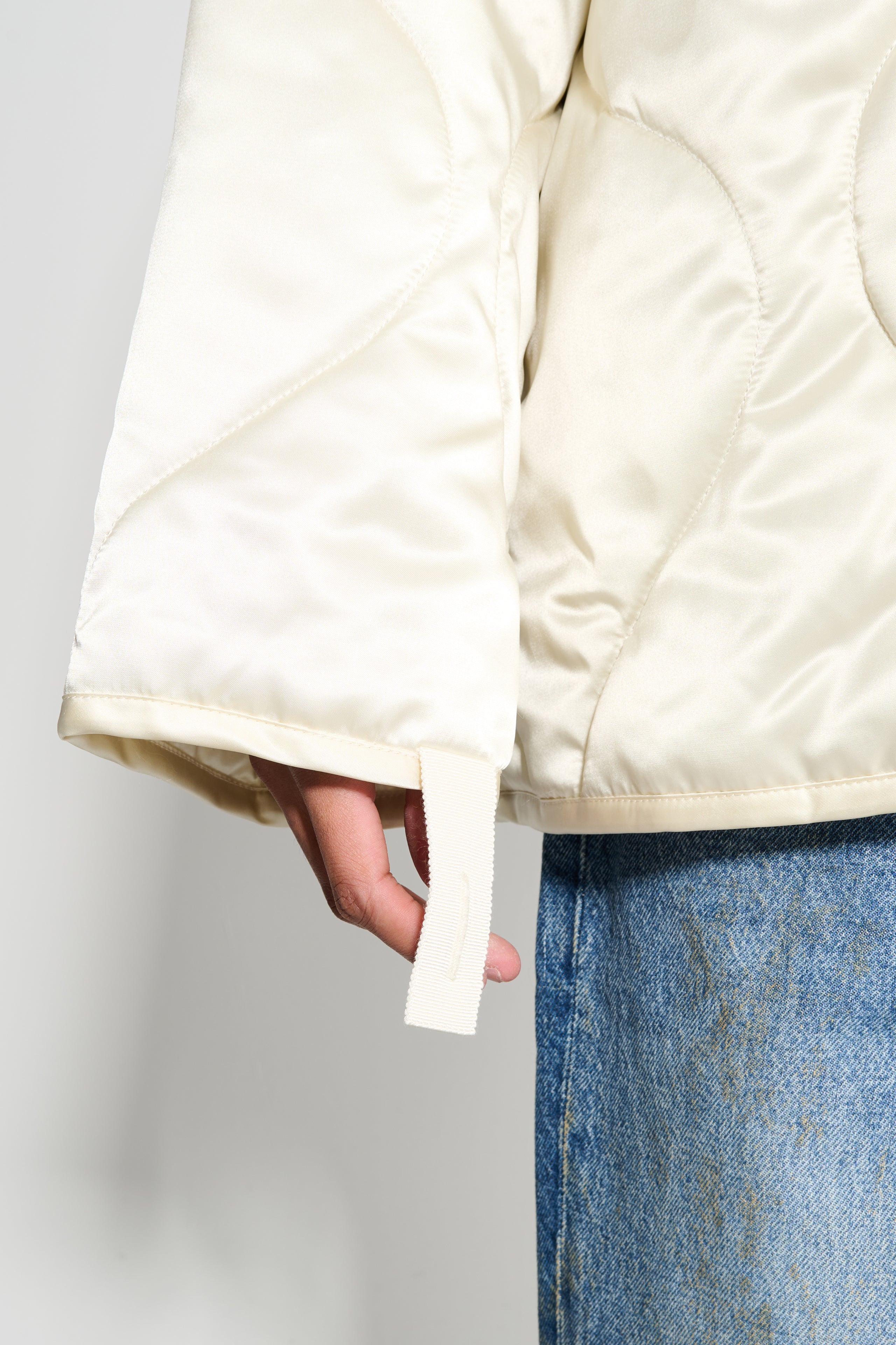 JW Anderson Oversized Quilted Jacket Ivory