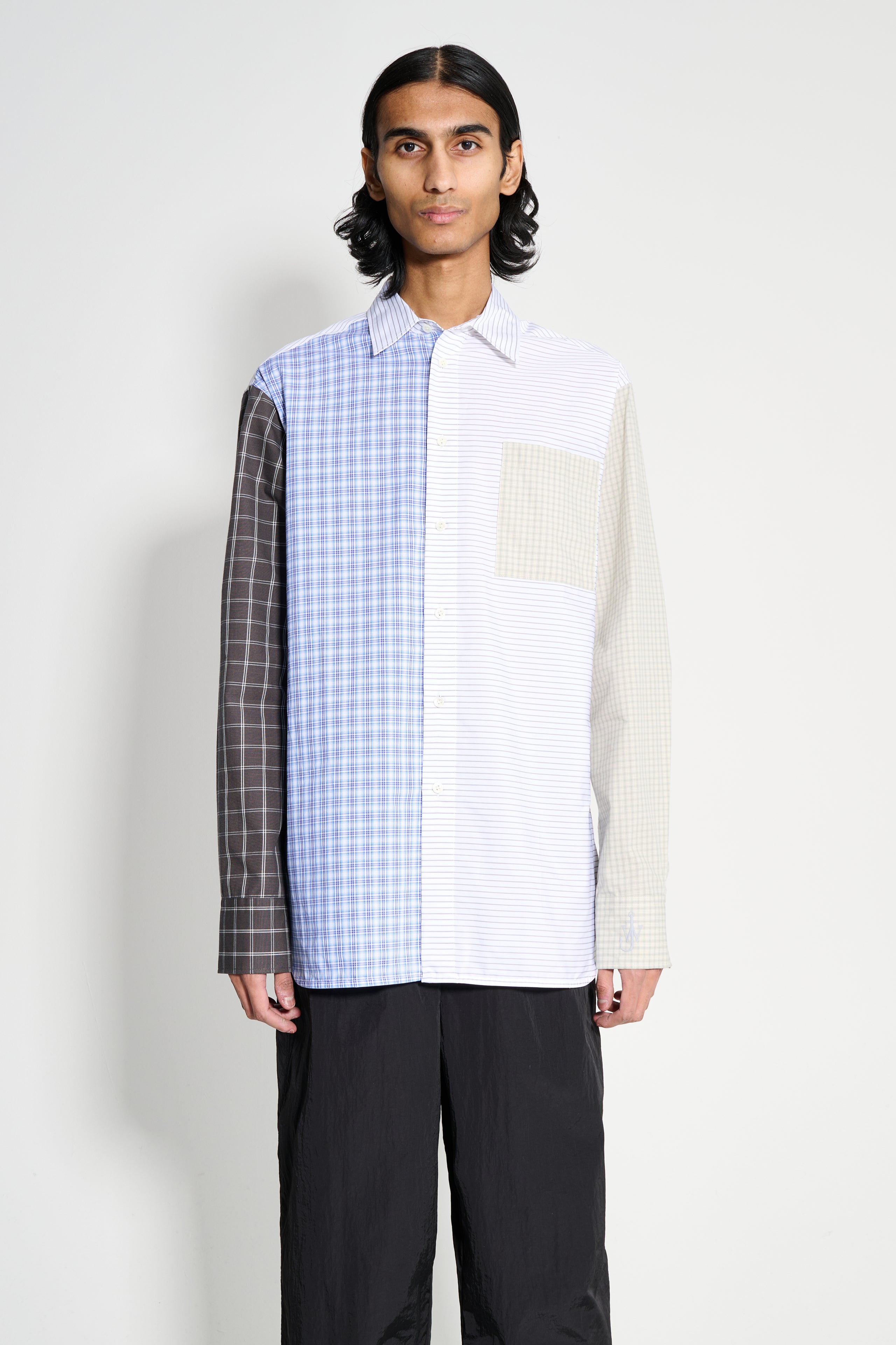 JW Anderson Patchwork Shirt Blue / Multi