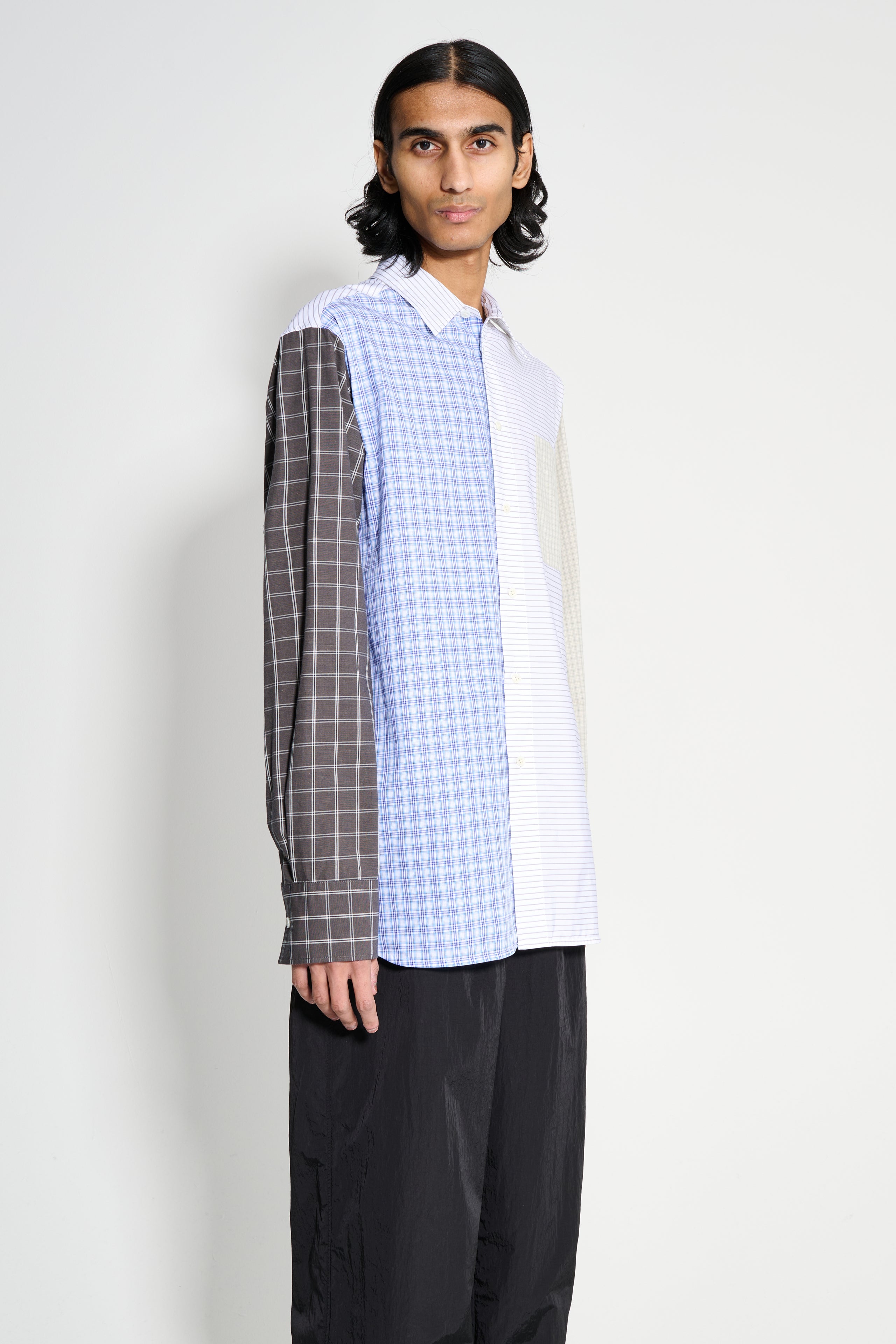 JW Anderson Patchwork Shirt Blue / Multi