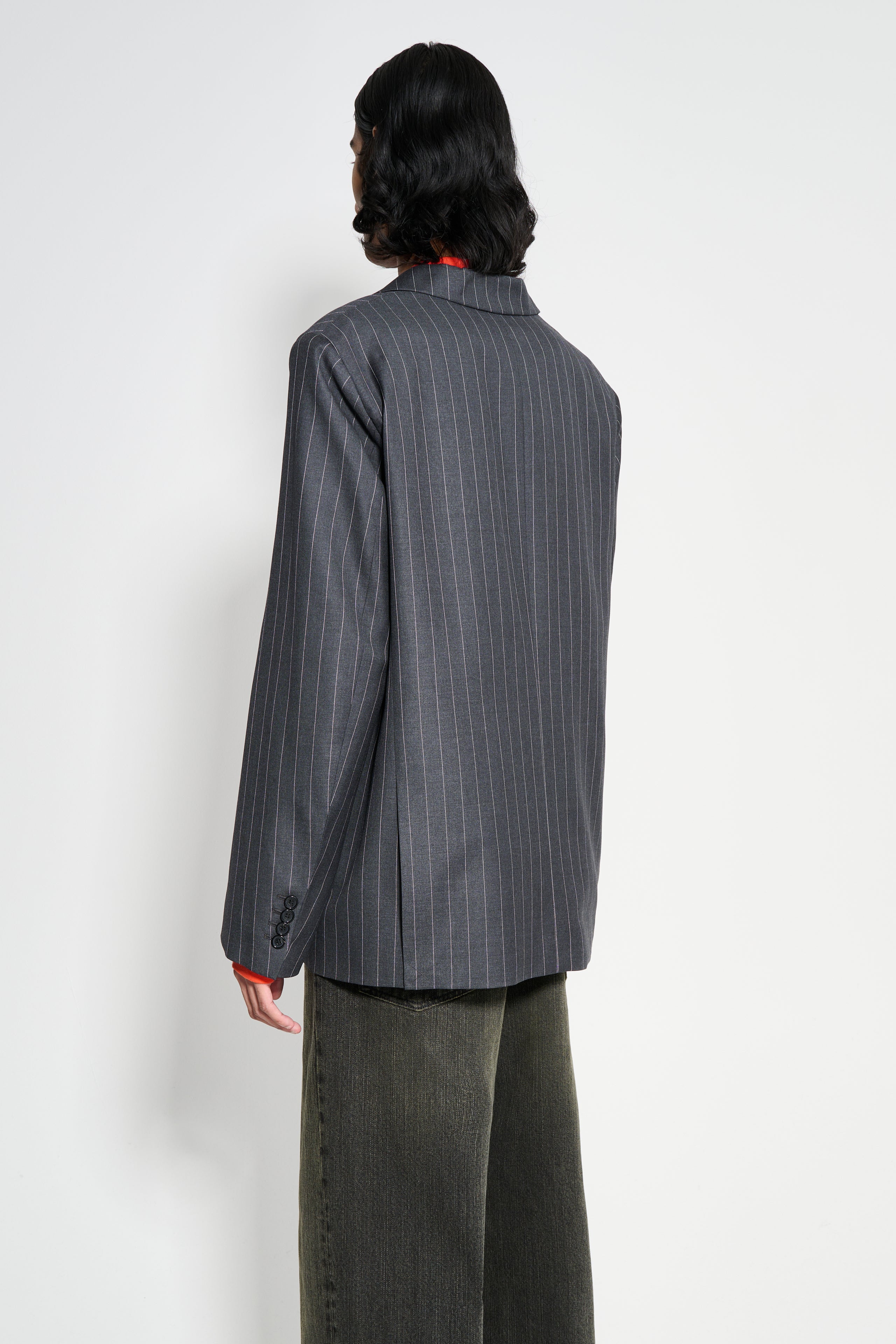 JW Anderson Tailored Jacket Mid Grey Melange