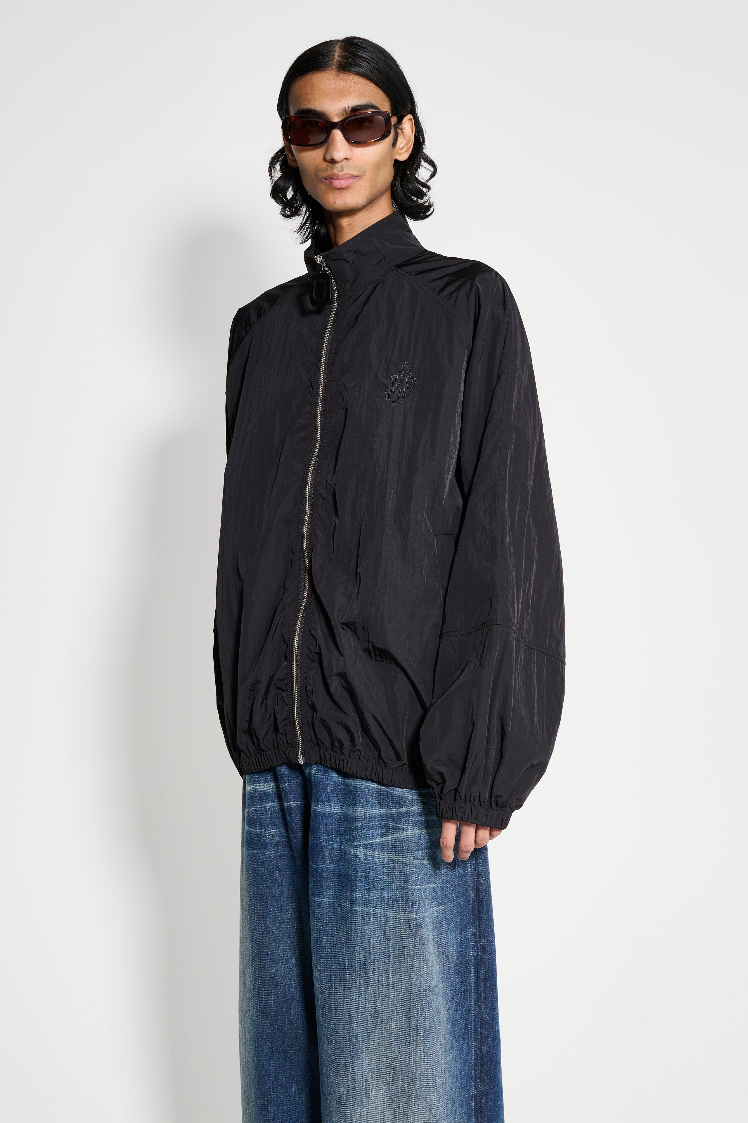 JW Anderson Raglan Sleeve Track Jacket Black