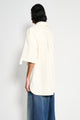 JW Anderson SS Quilted Pocket Polo Top Ivory