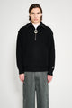 JW Anderson Half Zip Jumper Black