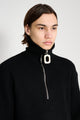JW Anderson Half Zip Jumper Black