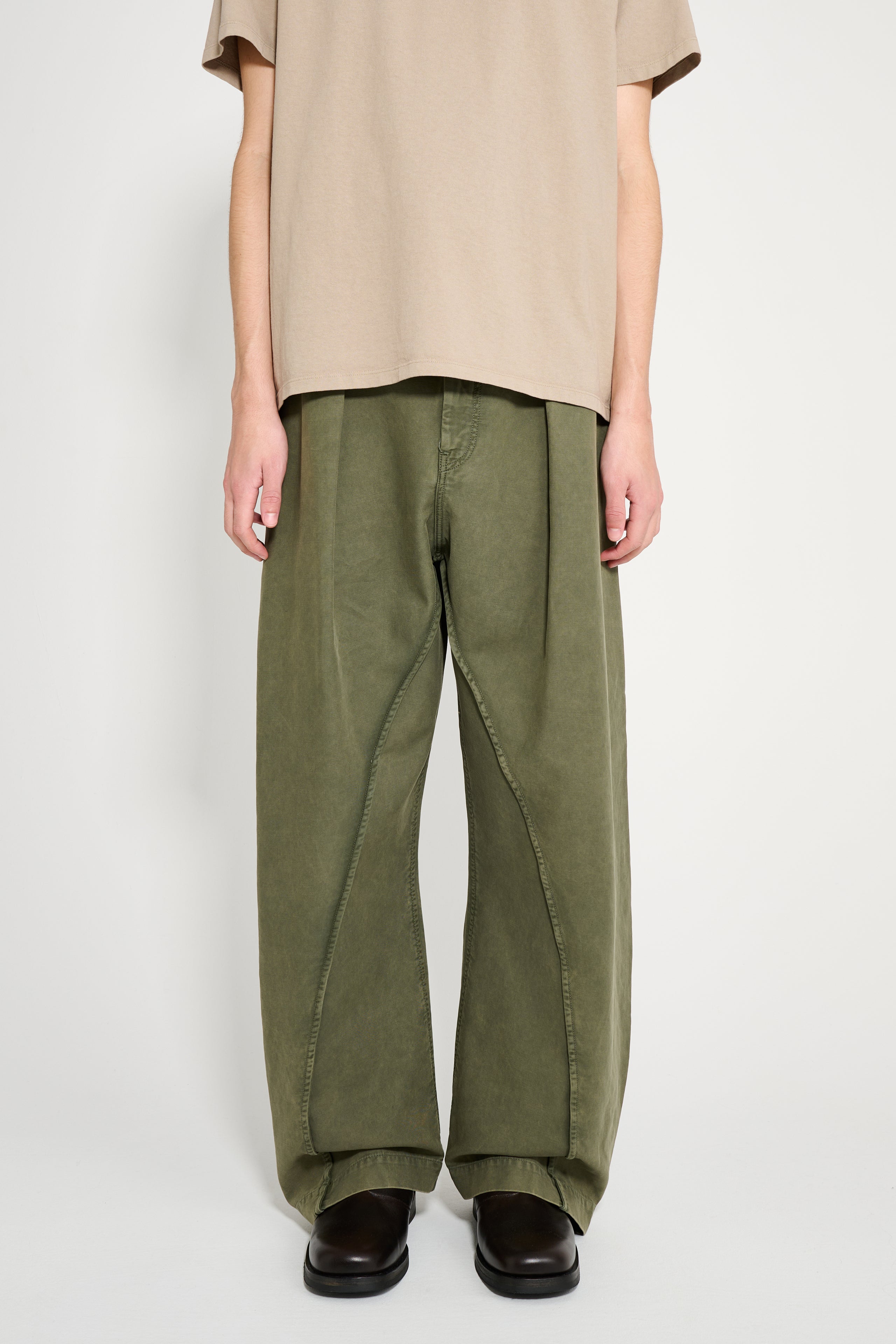 JW Anderson Twisted Seam Trousers Olive