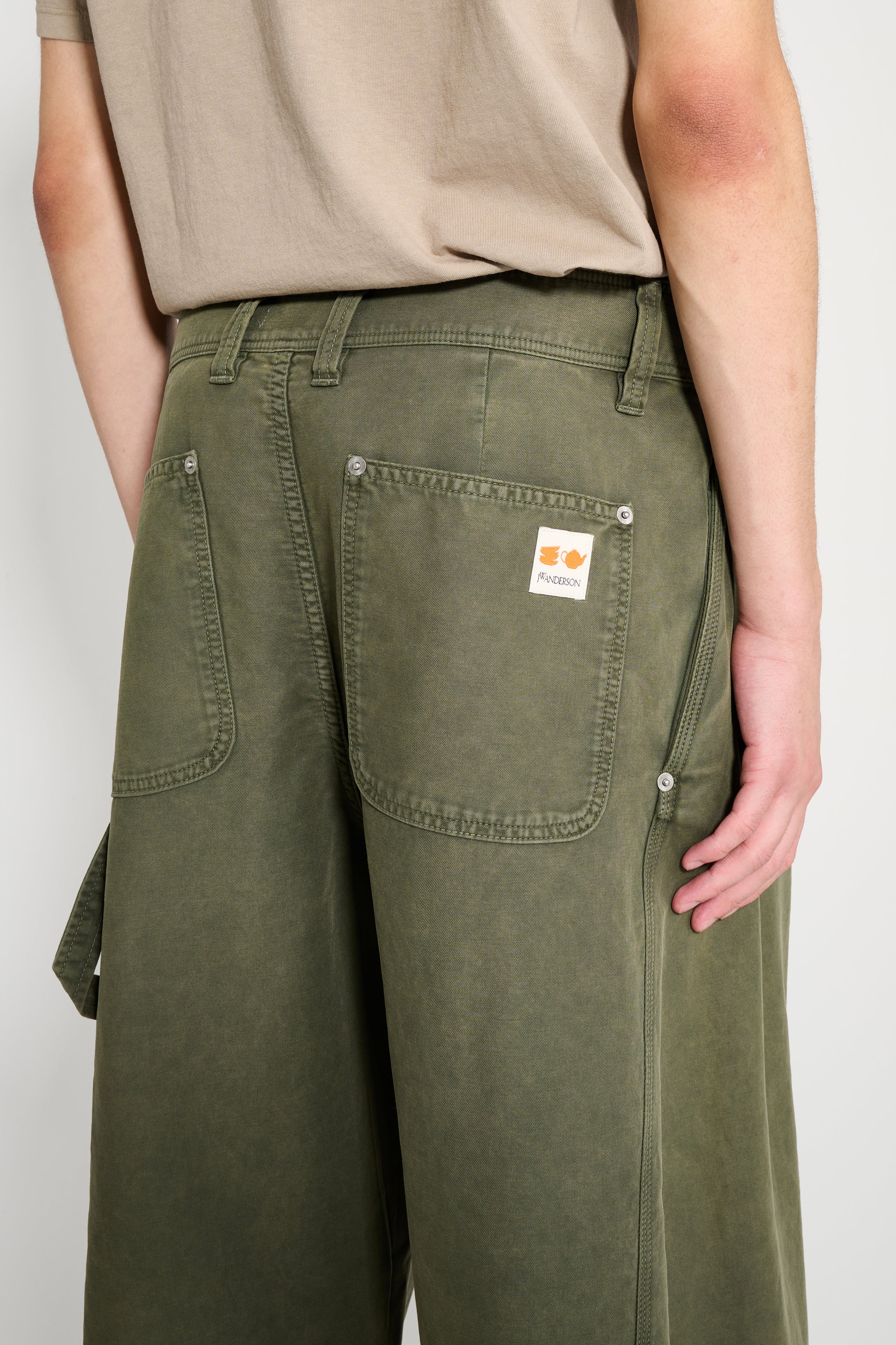 JW Anderson Twisted Seam Trousers Olive