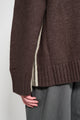 JW Anderson Two Tone Patch Pocket Jumper Nougat / Chocolate