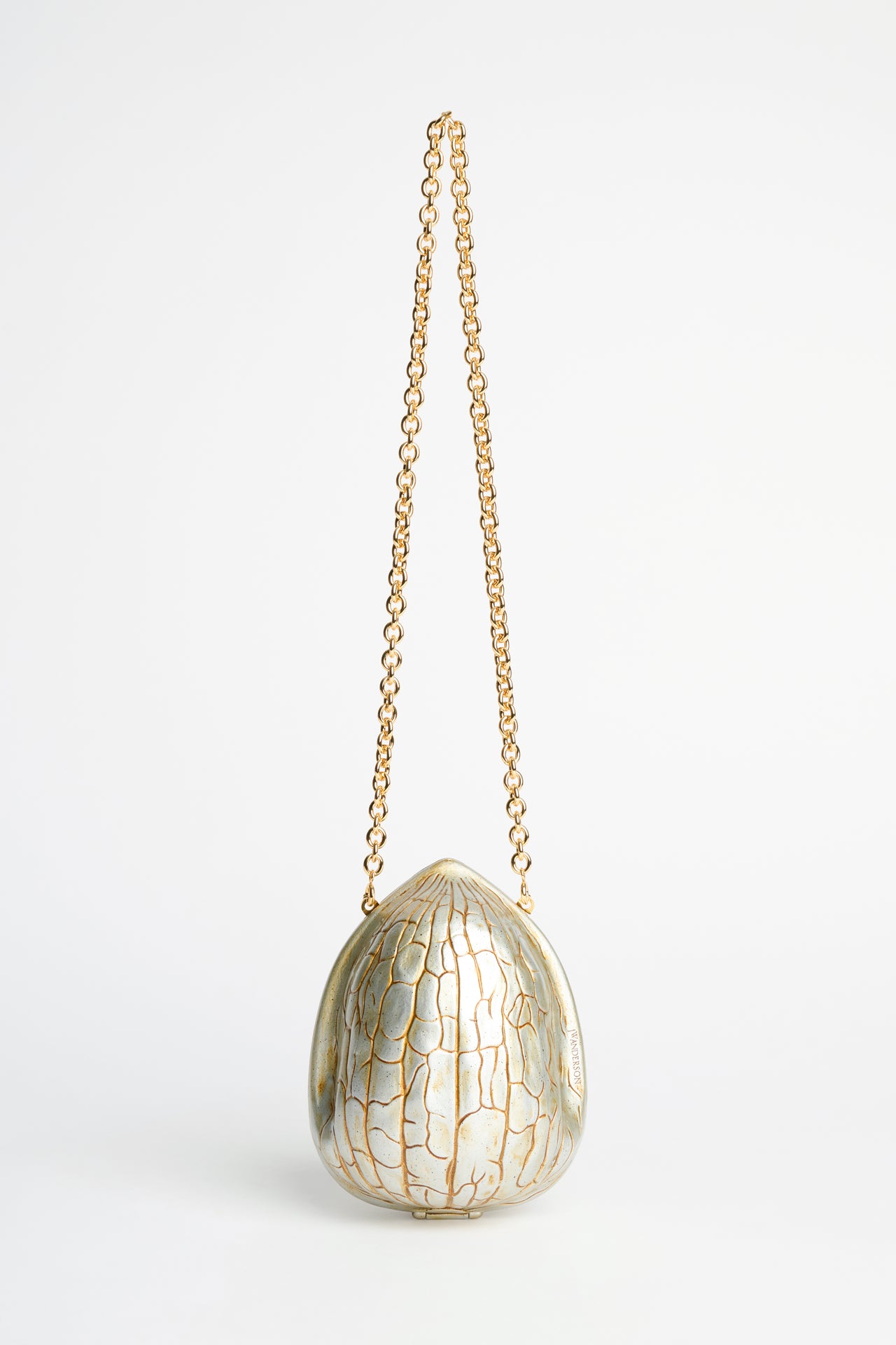 JW Anderson Walnut Clutch Aged Gold