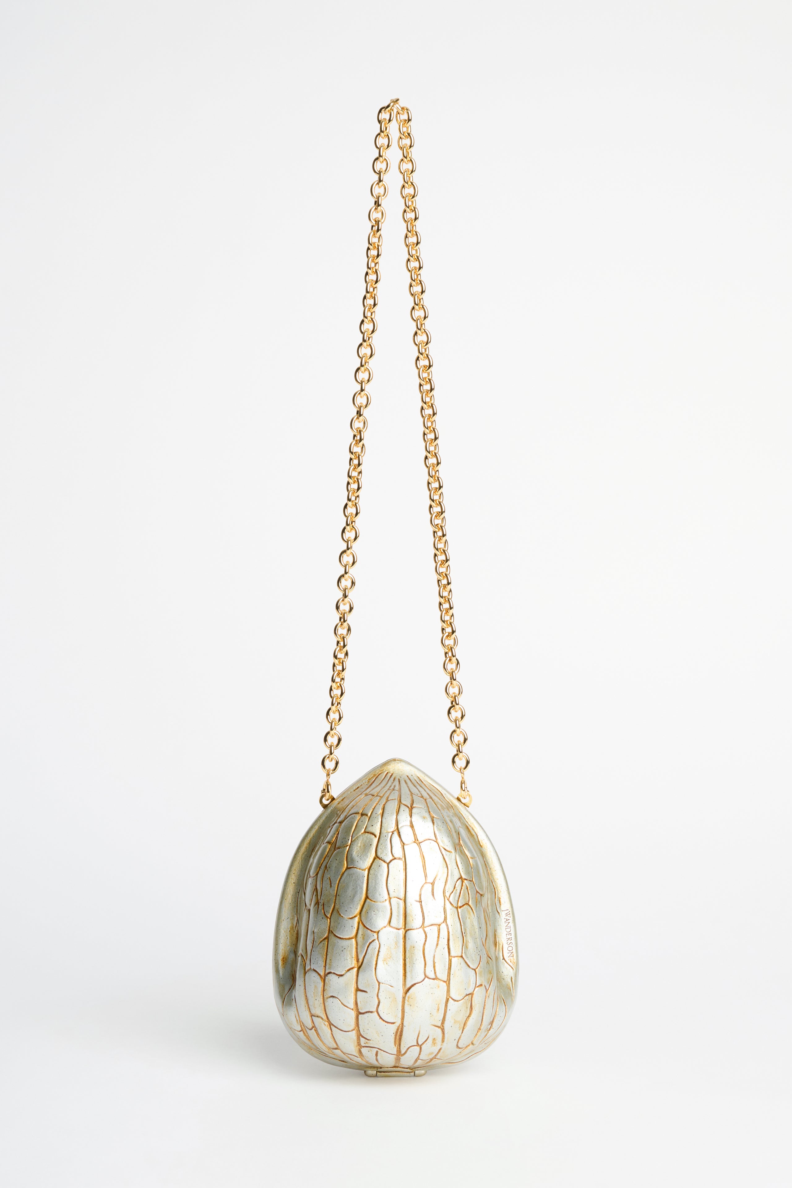 JW Anderson Walnut Clutch Aged Gold