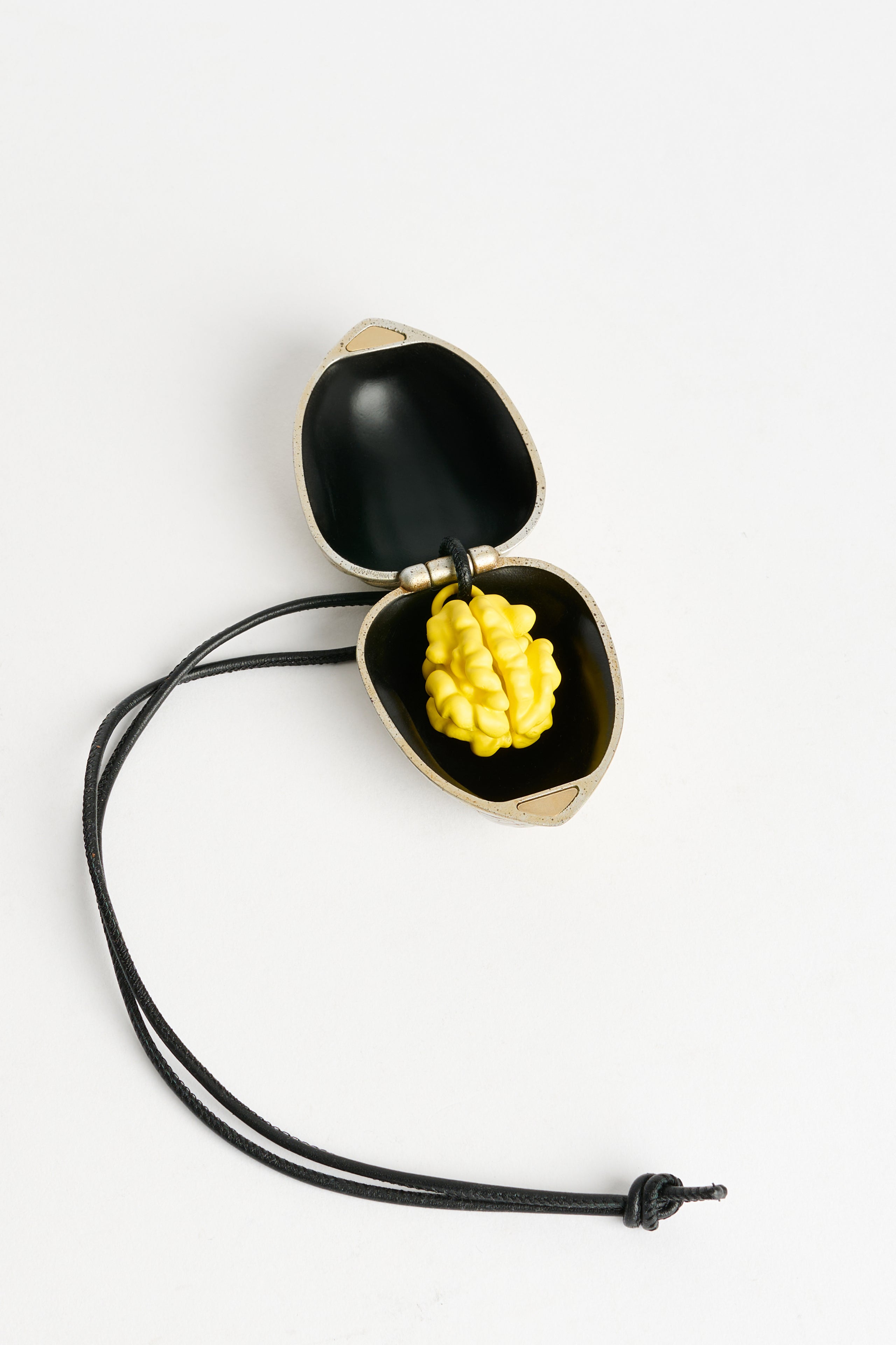 JW Anderson Walnut Keyring Aged Gold