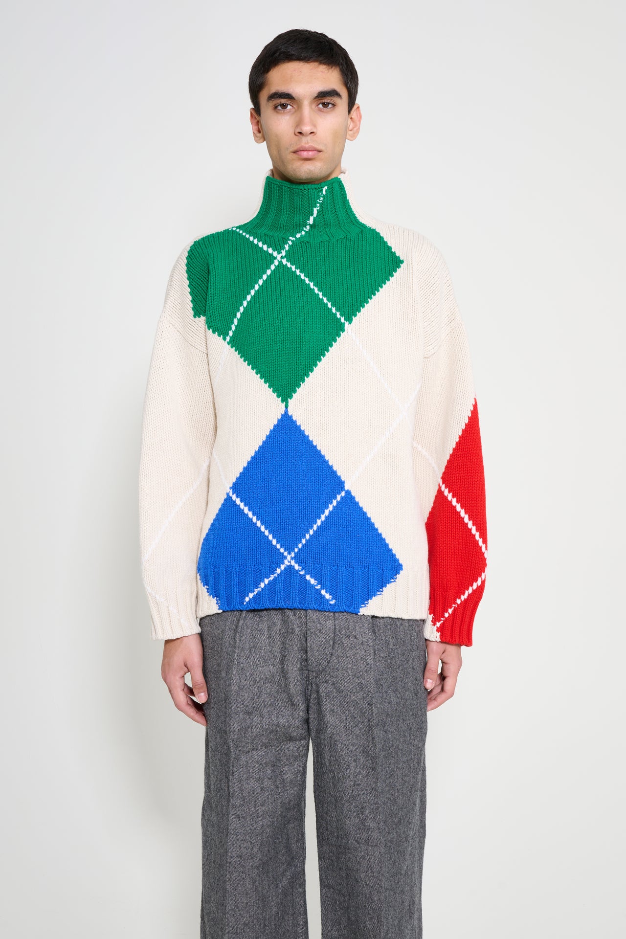 JW Anderson x Pringle of Scotland Turtle Neck Jumper Natural