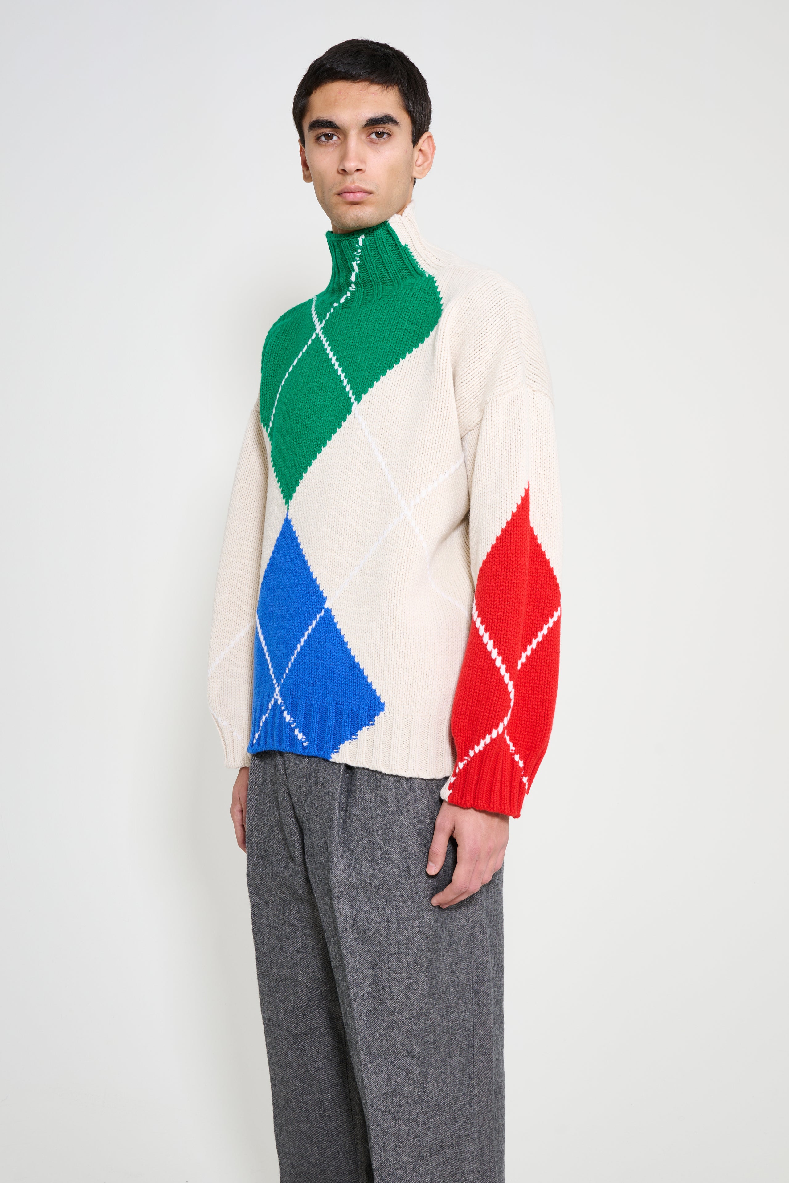 JW Anderson x Pringle of Scotland Turtle Neck Jumper Natural