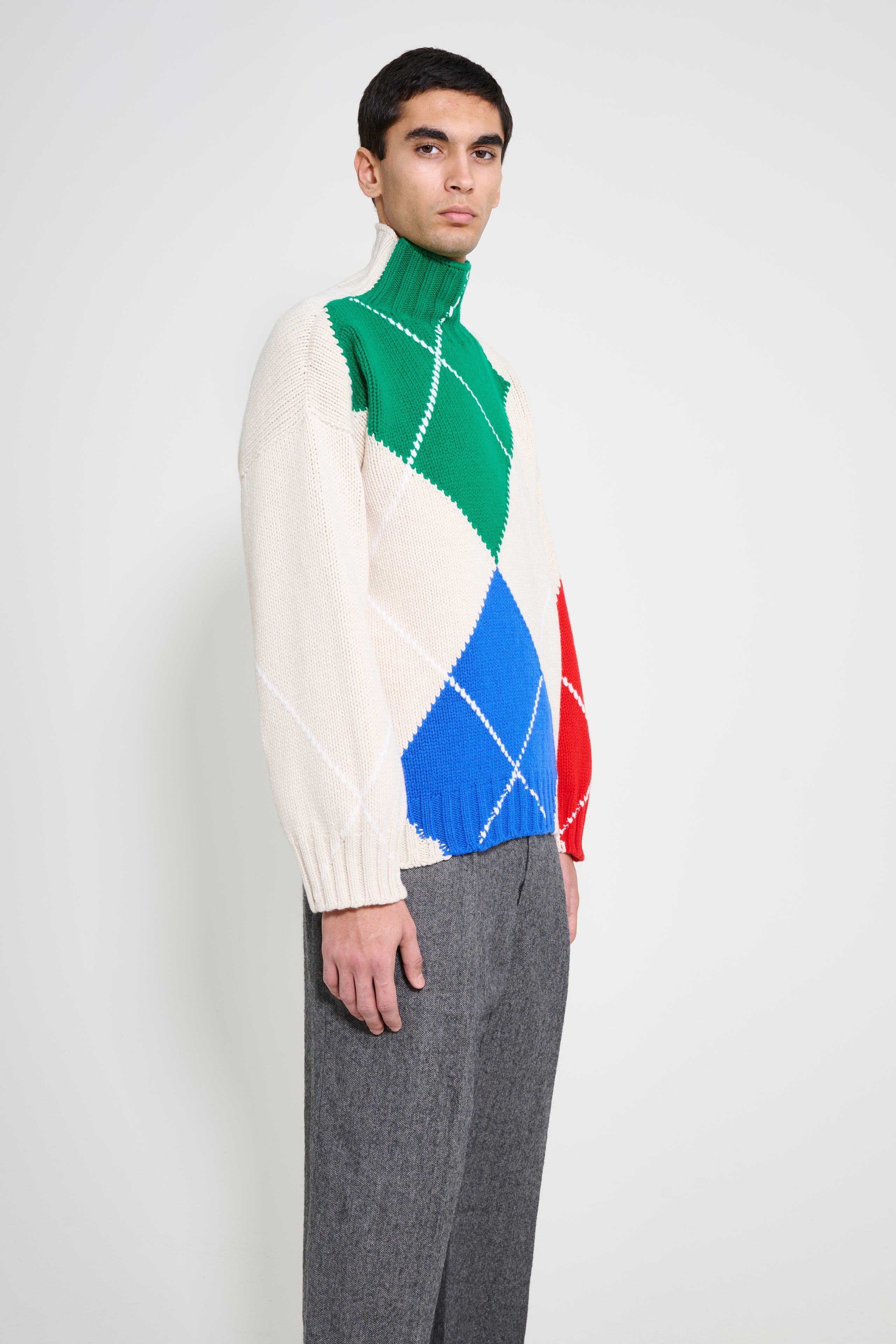 JW Anderson x Pringle of Scotland Turtle Neck Jumper Natural
