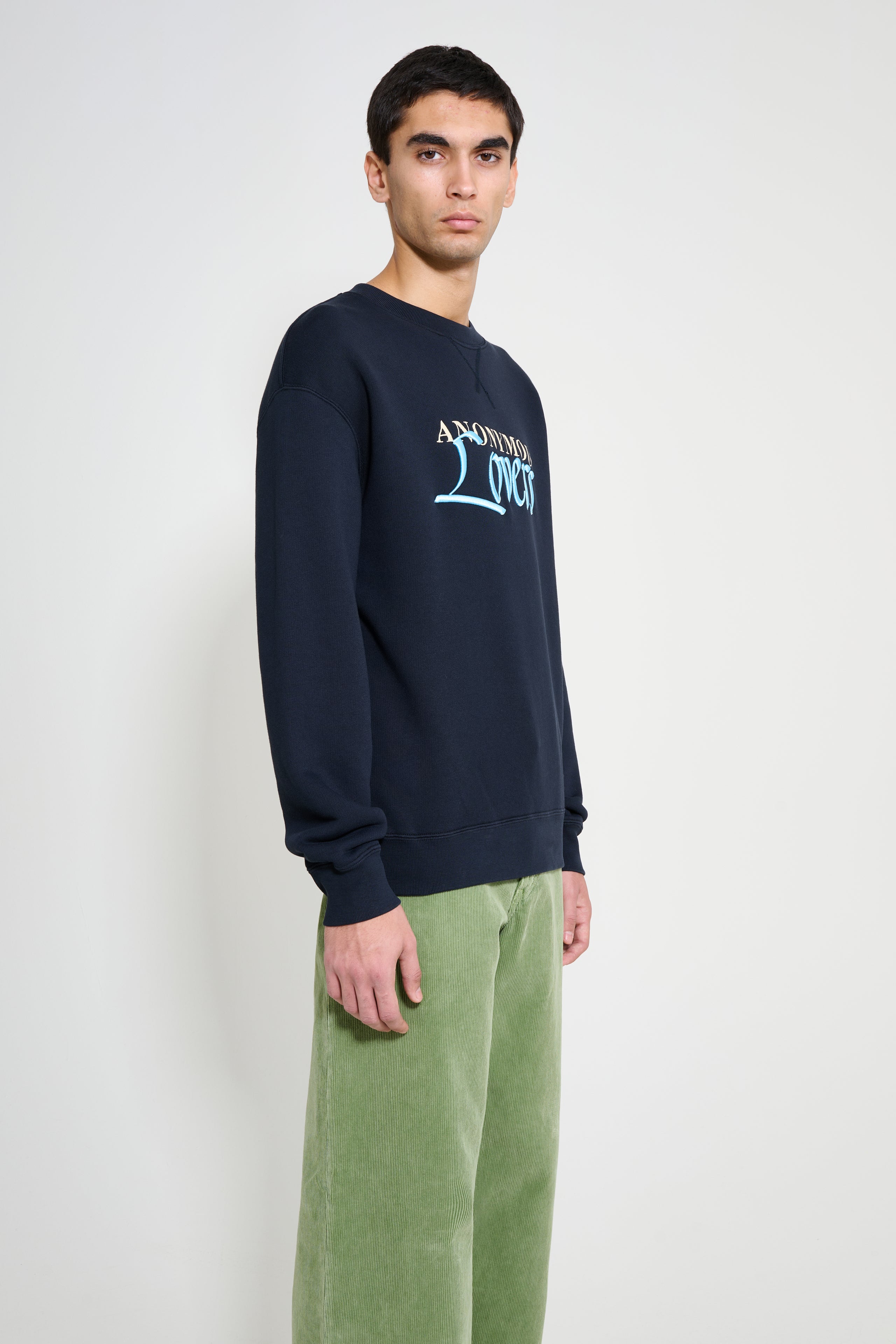 JW Anderson Anonymous Lovers Sweatshirt Washed Black