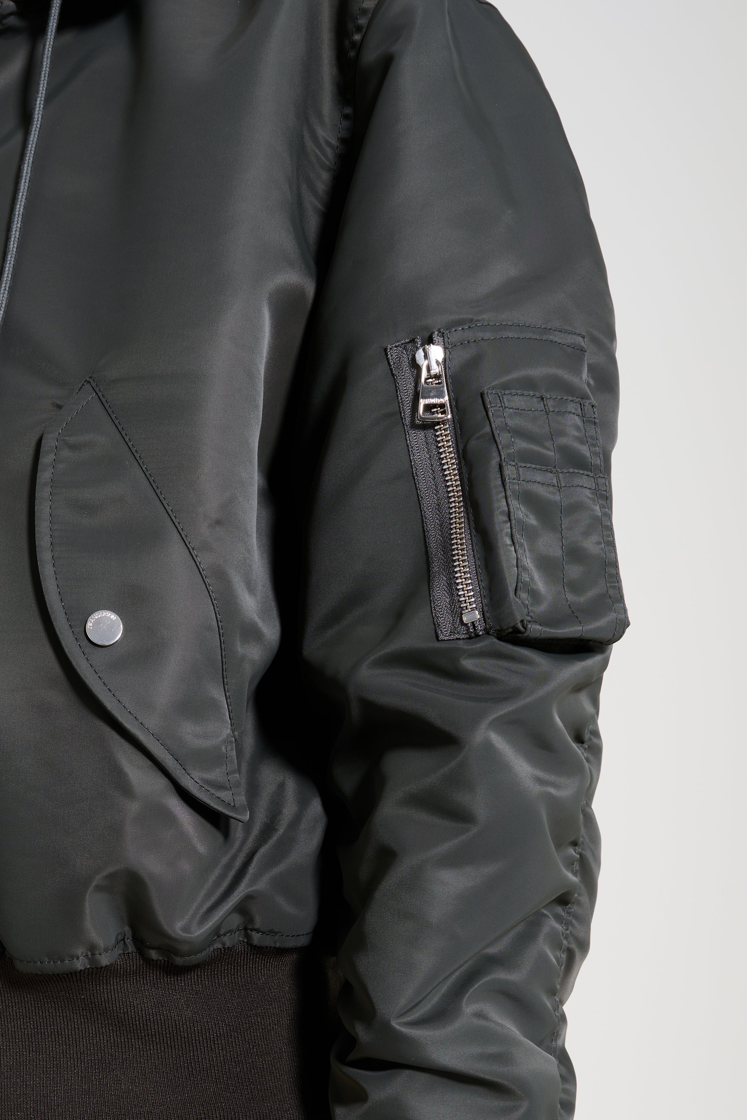 JW Anderson Hooded Bomber Jacket Dark Khaki