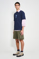 JW Anderson Twisted Patch Pocket Shorts Khaki