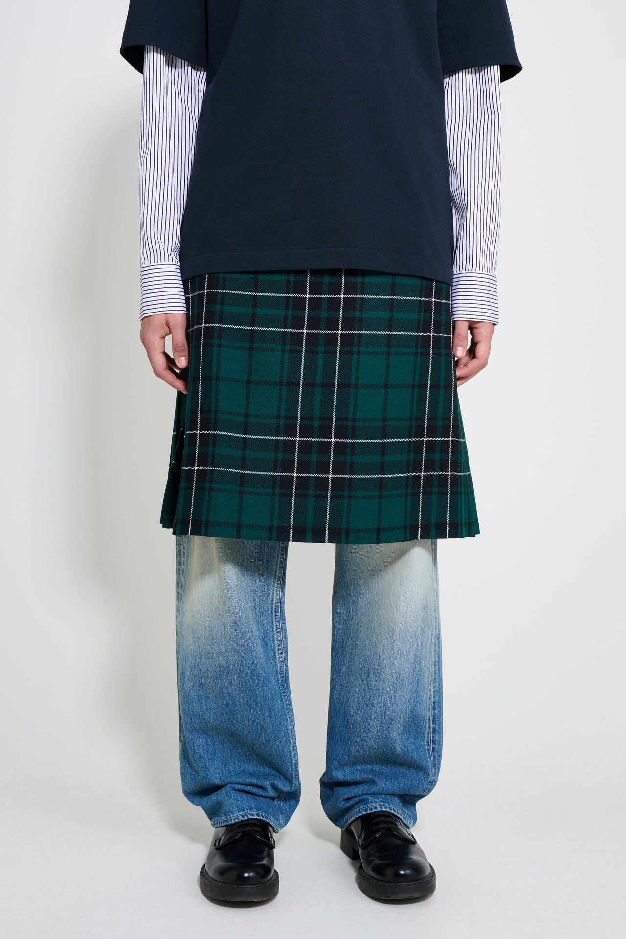 JW Anderson Kilt Forest Green