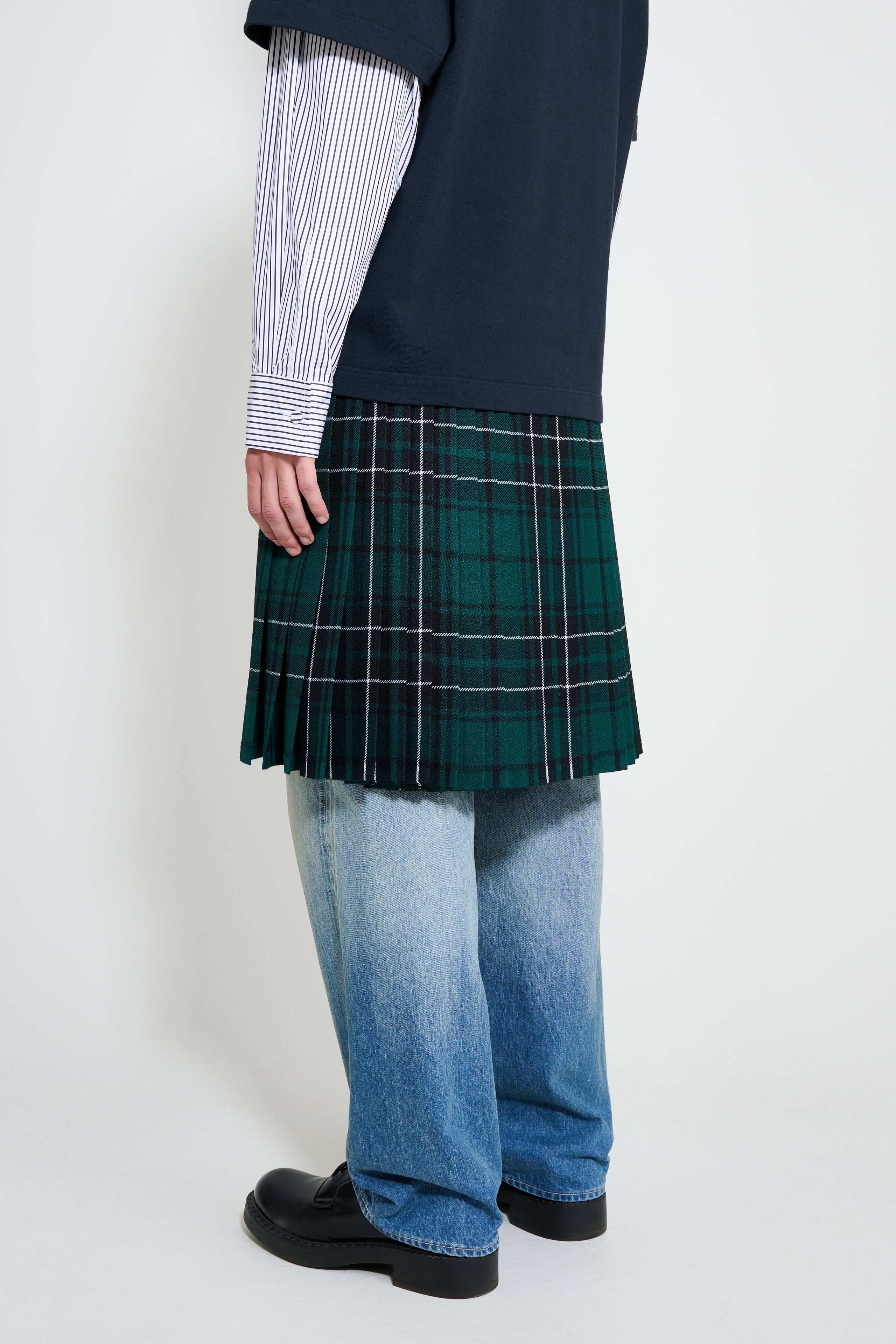 JW Anderson Kilt Forest Green