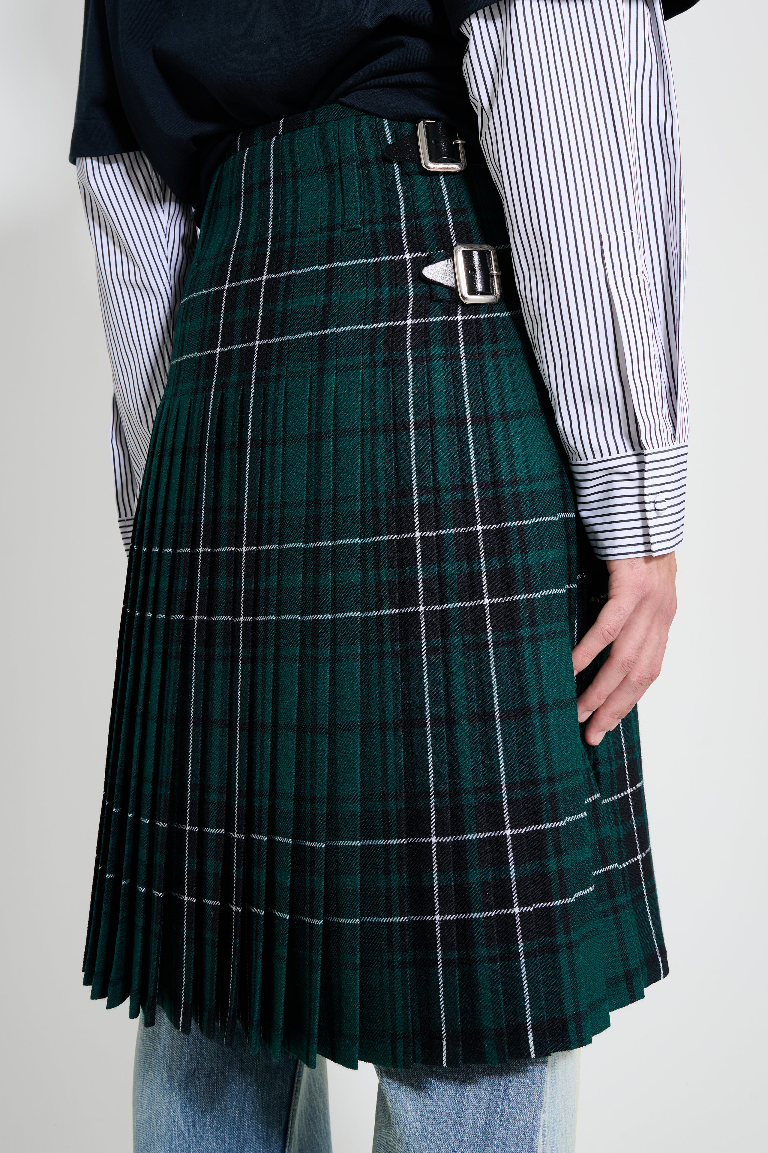 JW Anderson Kilt Forest Green