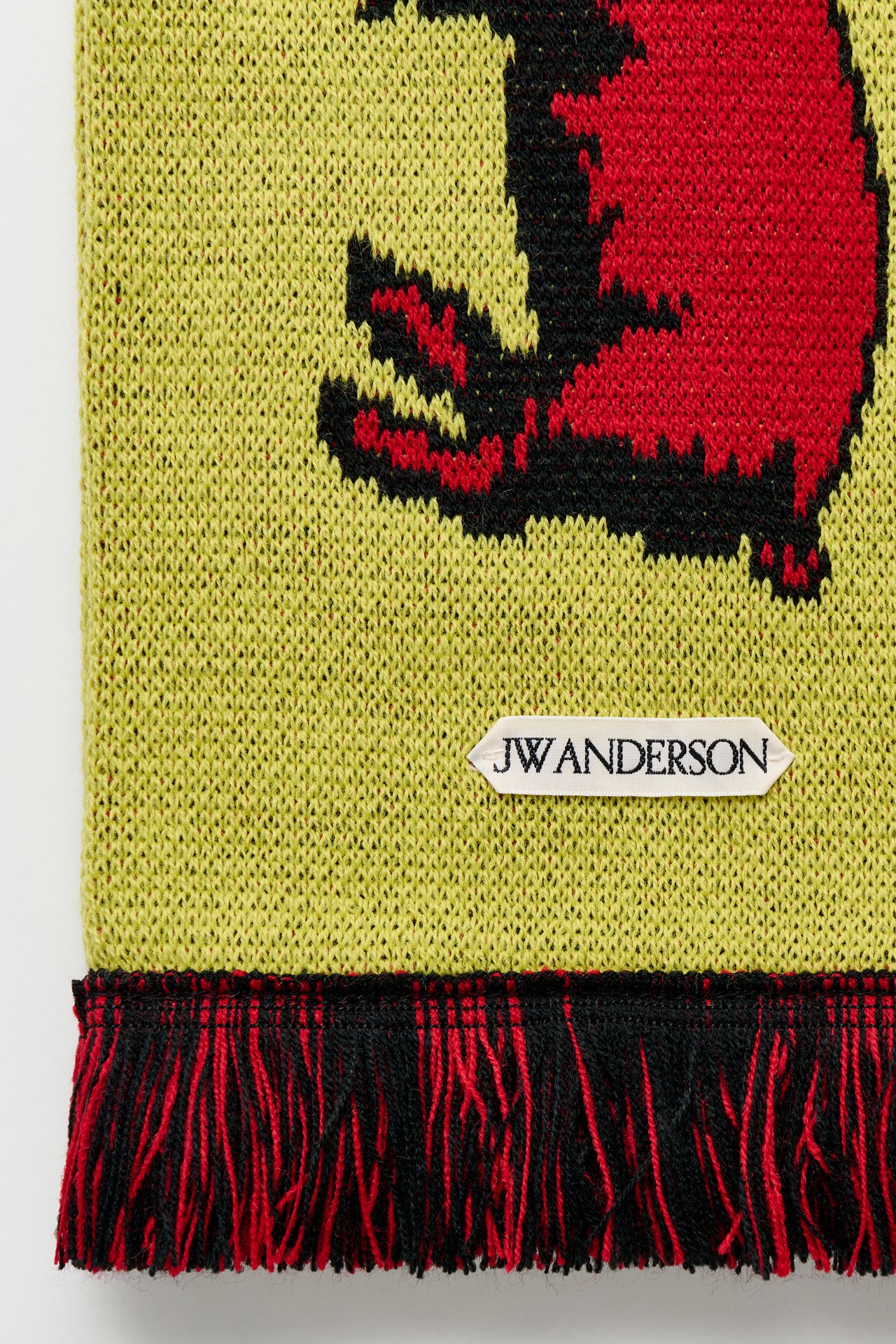JW Anderson Piglet Football Scarf Marigold