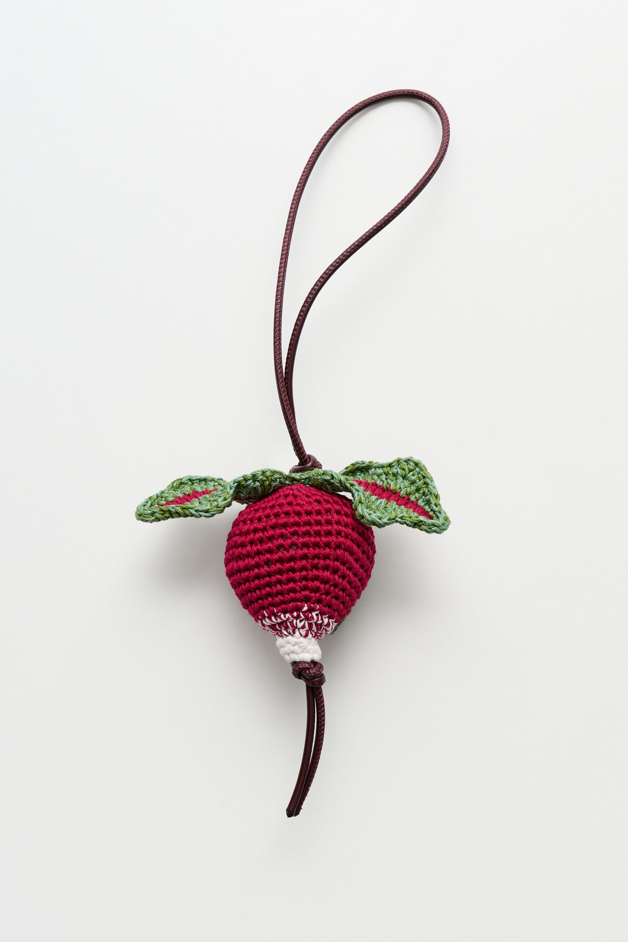 JW Anderson Radish Charm Burgundy