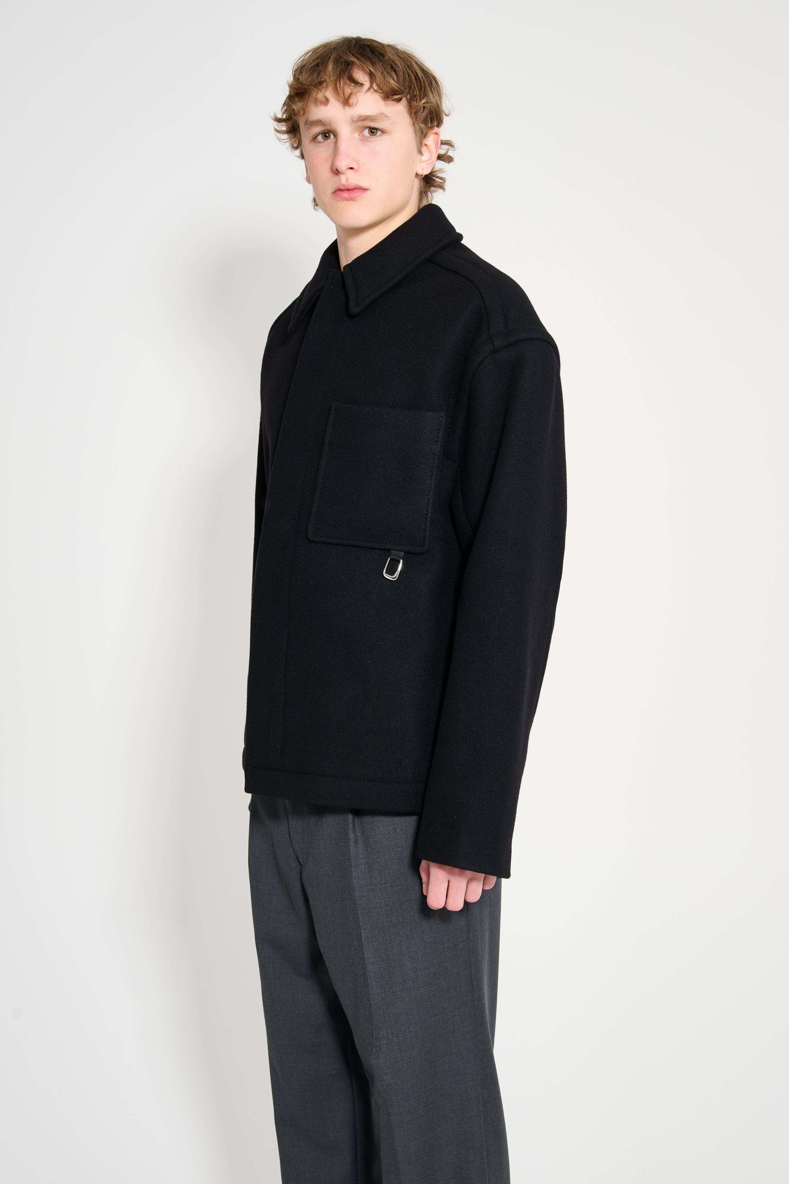 Jacquemus Le Manteau Court Black