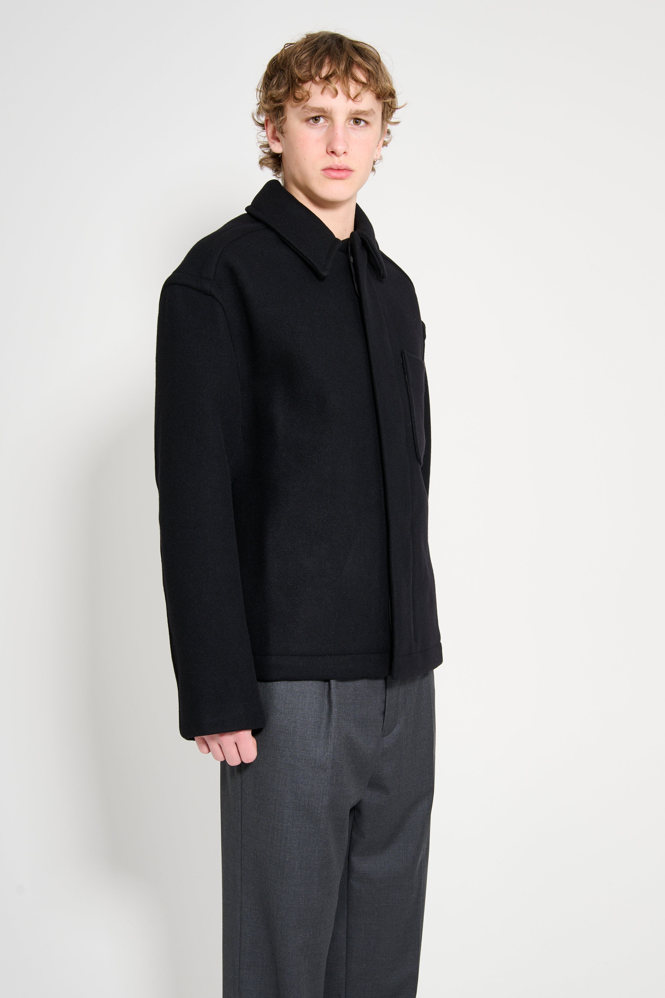 Jacquemus Le Manteau Court Black