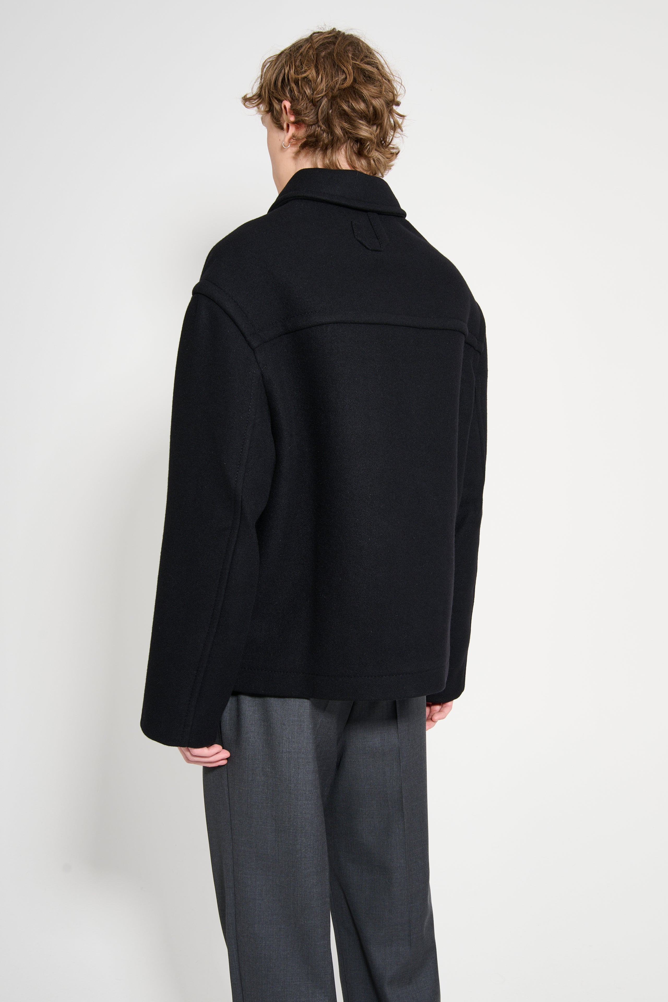 Jacquemus Le Manteau Court Black