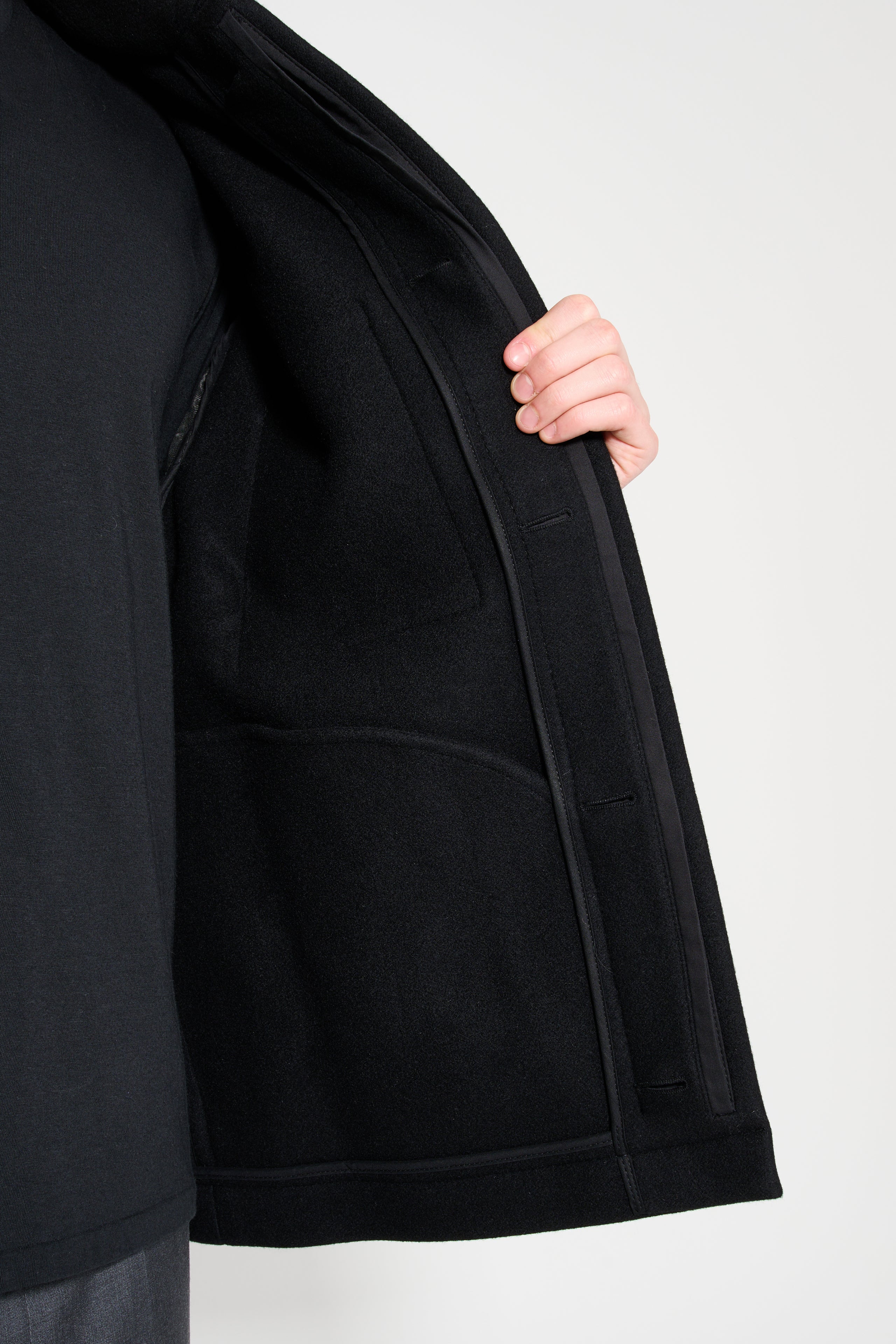 Jacquemus Le Manteau Court Black