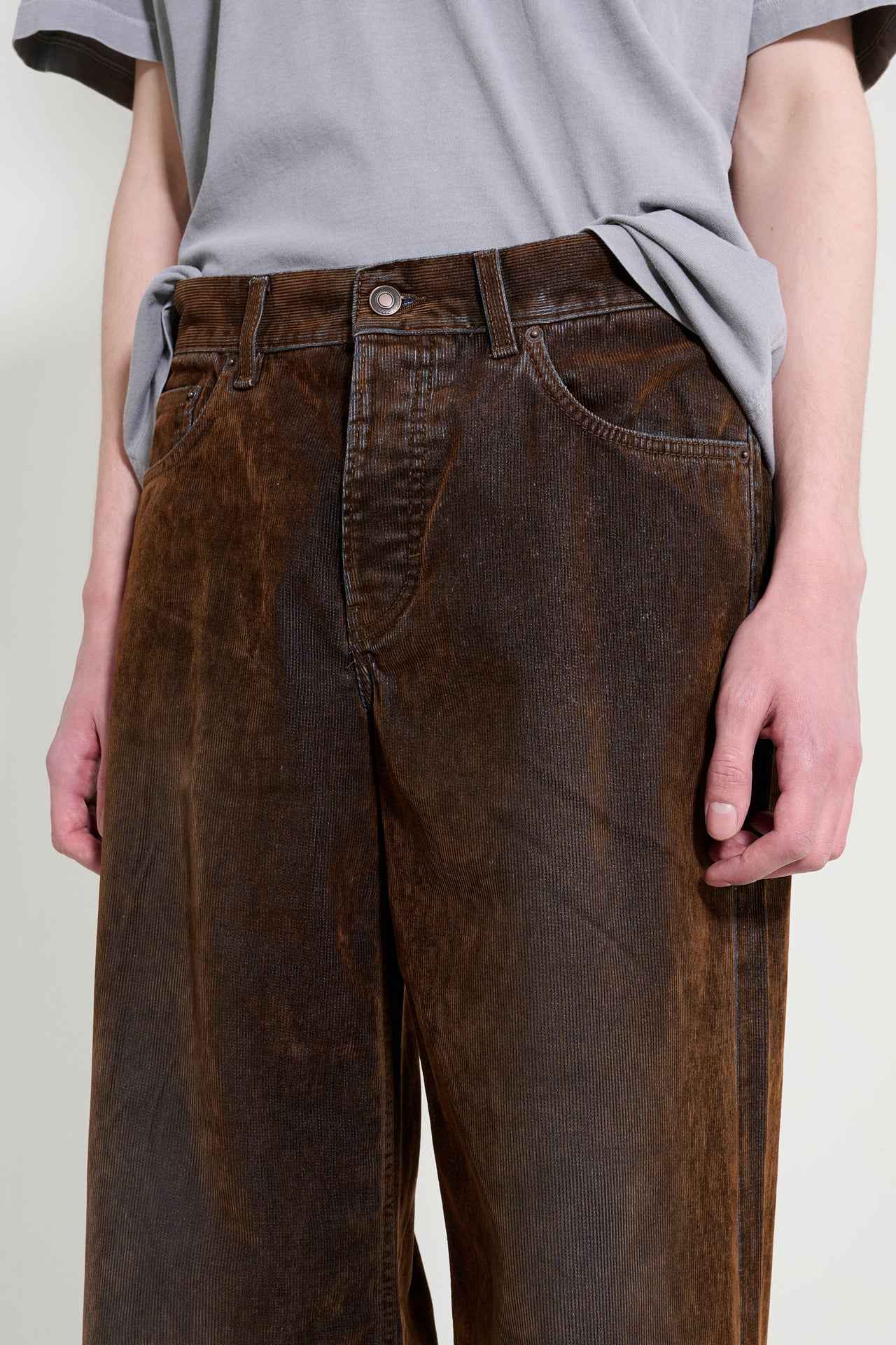 Jeanerica Gion Brown Flock Corduroy Usata