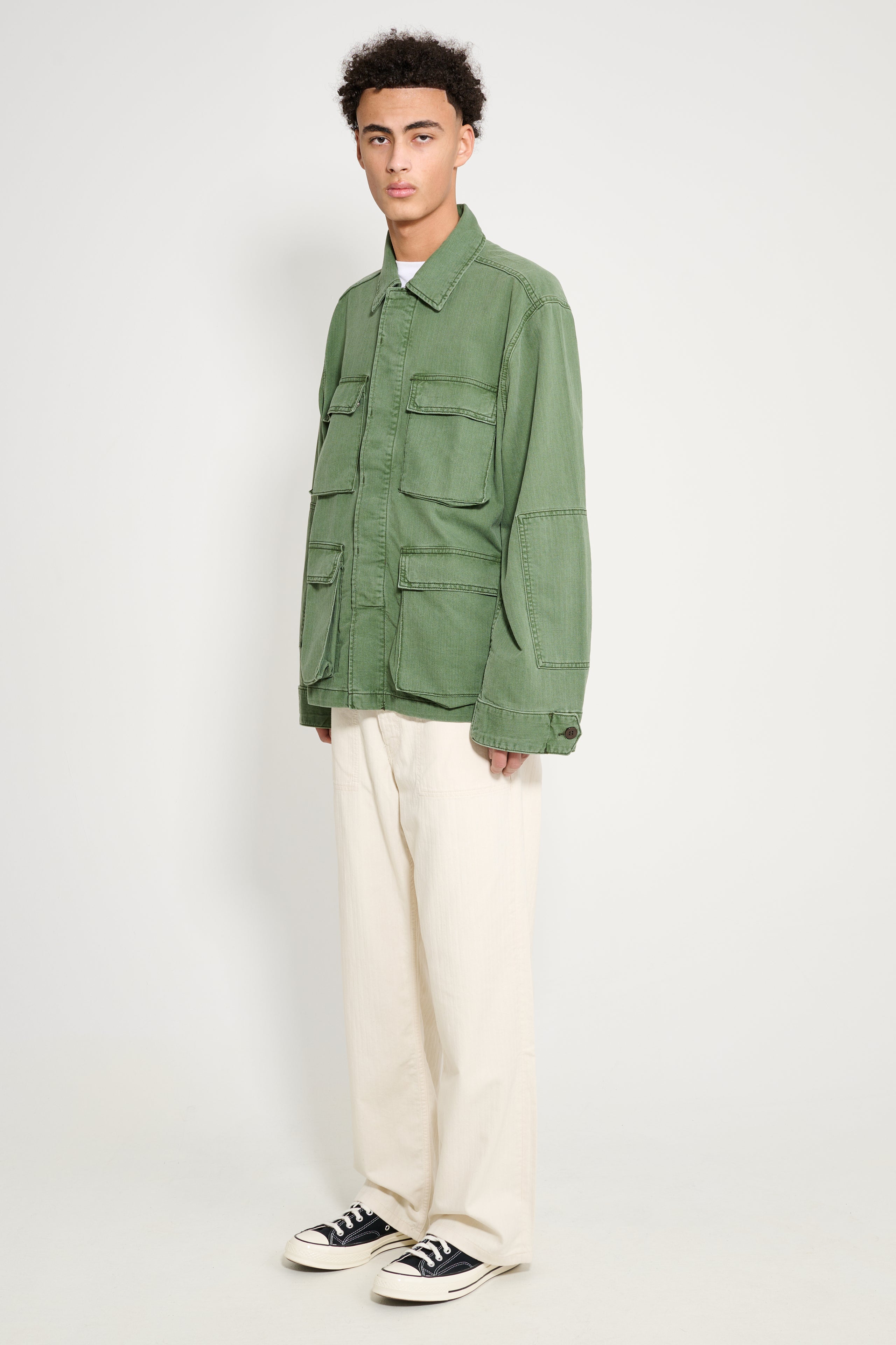 Jeanerica Genua Worker Chino Chevron Ecru