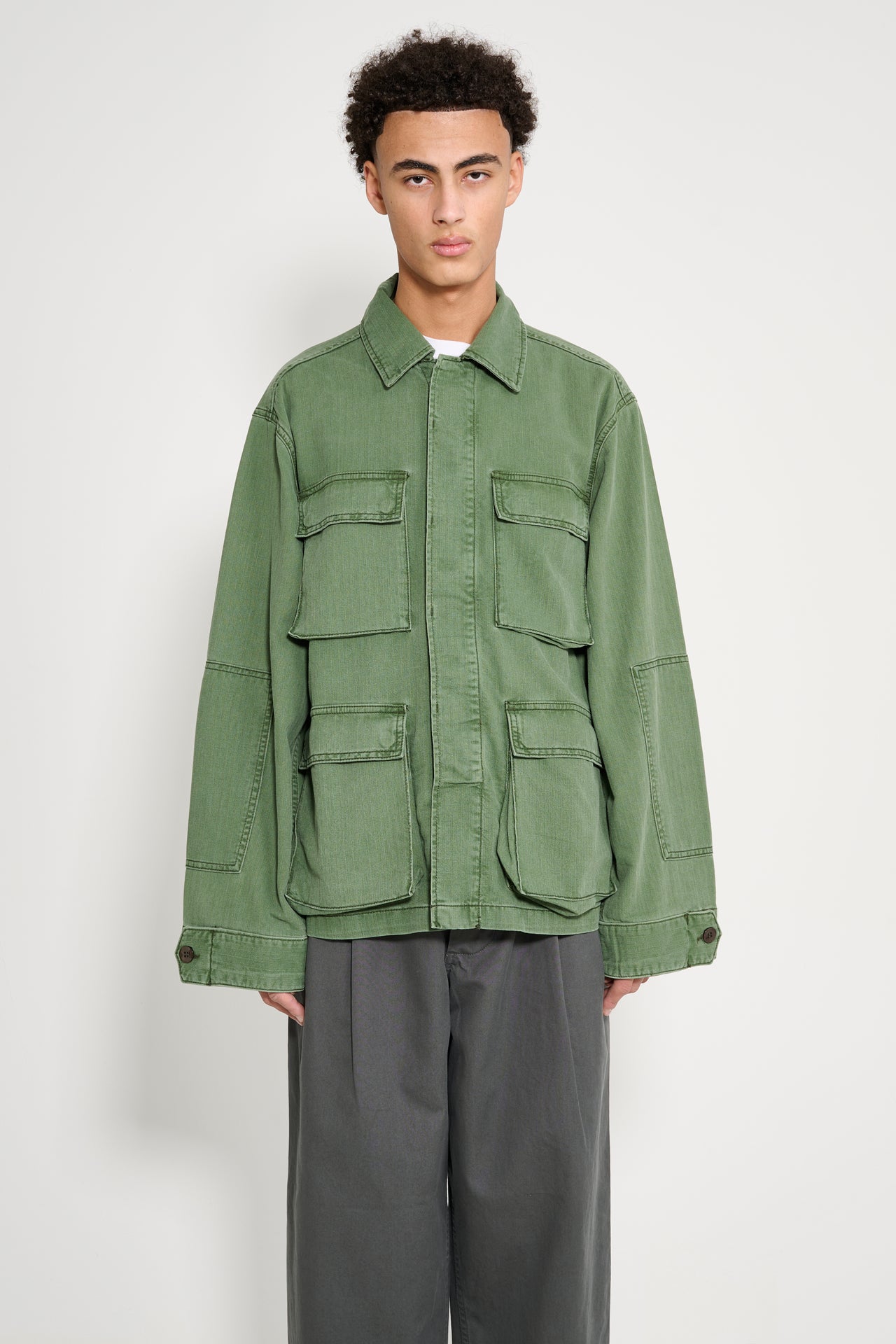 Jeanerica Luc Chevron Green