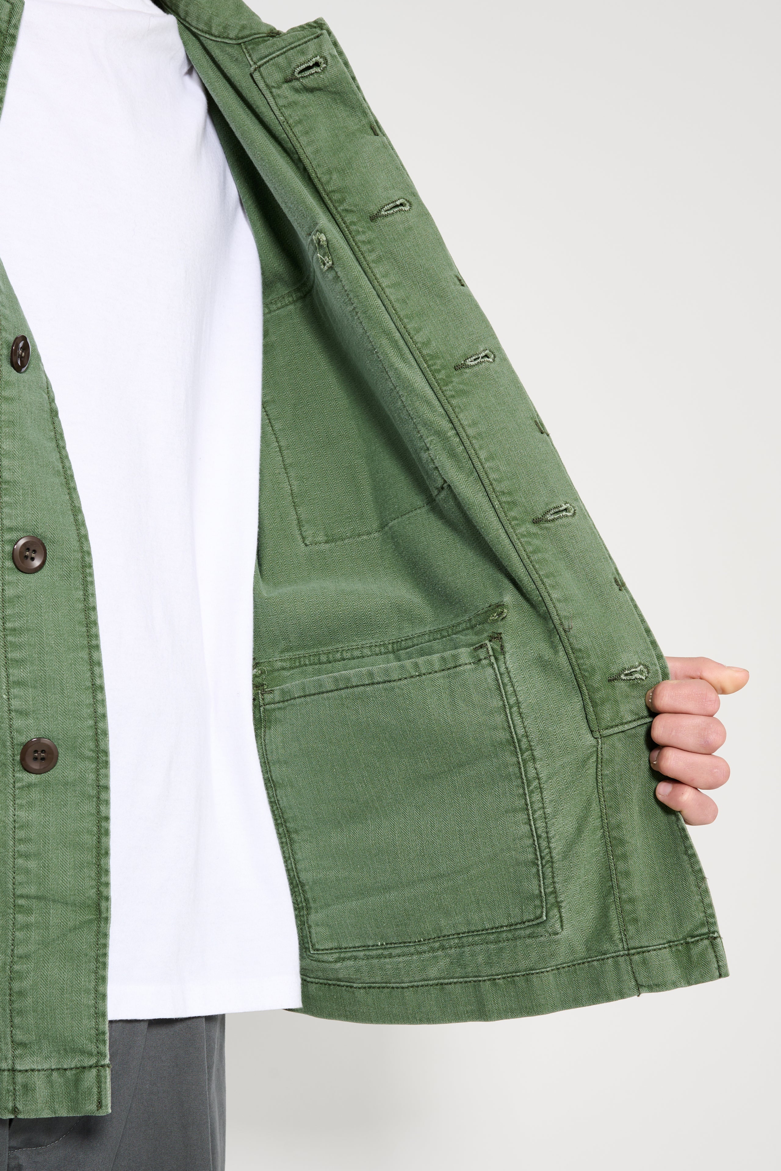 Jeanerica Luc Chevron Green