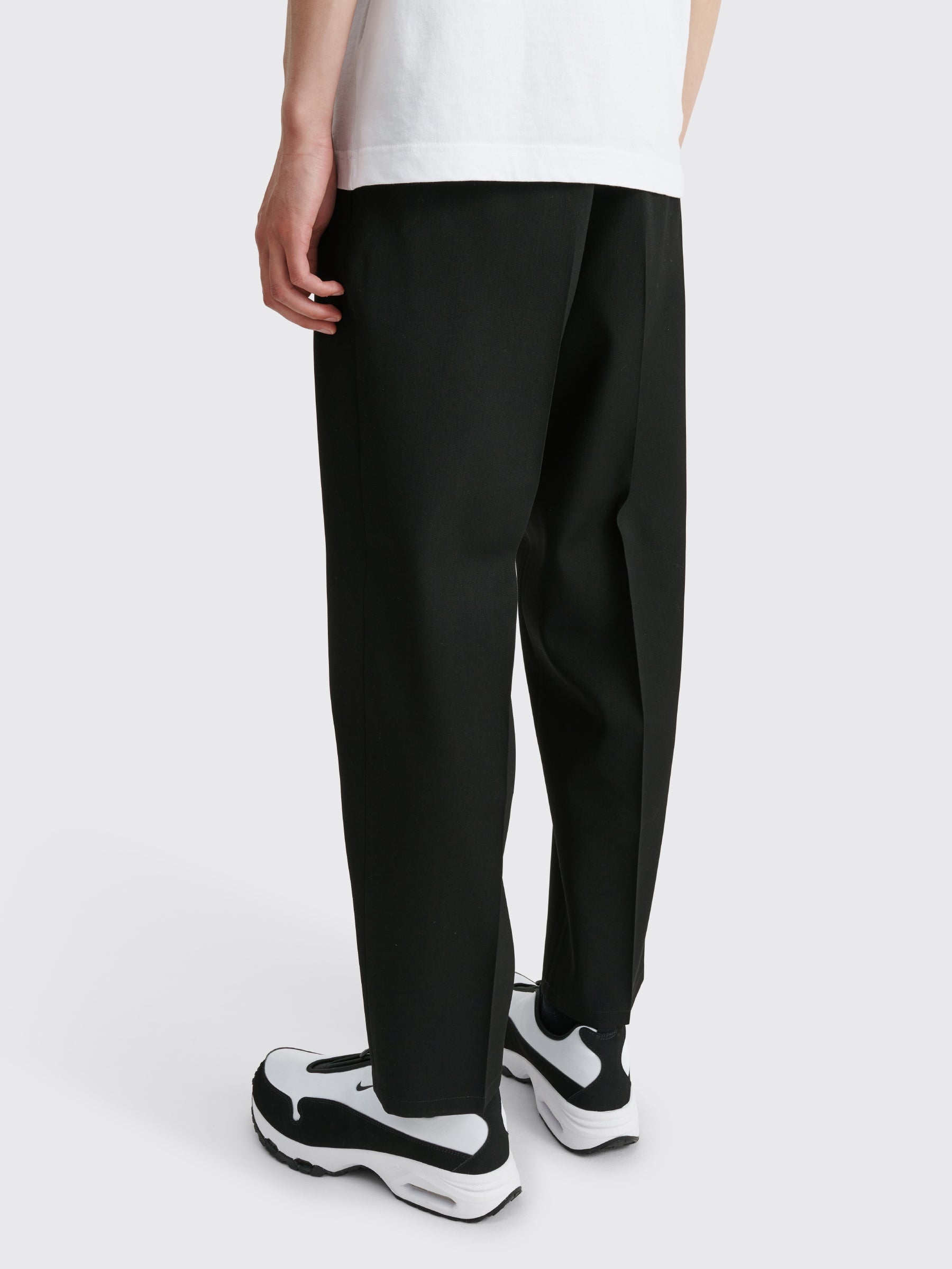 Jil Sander Light Wool Gabardine Trousers Black