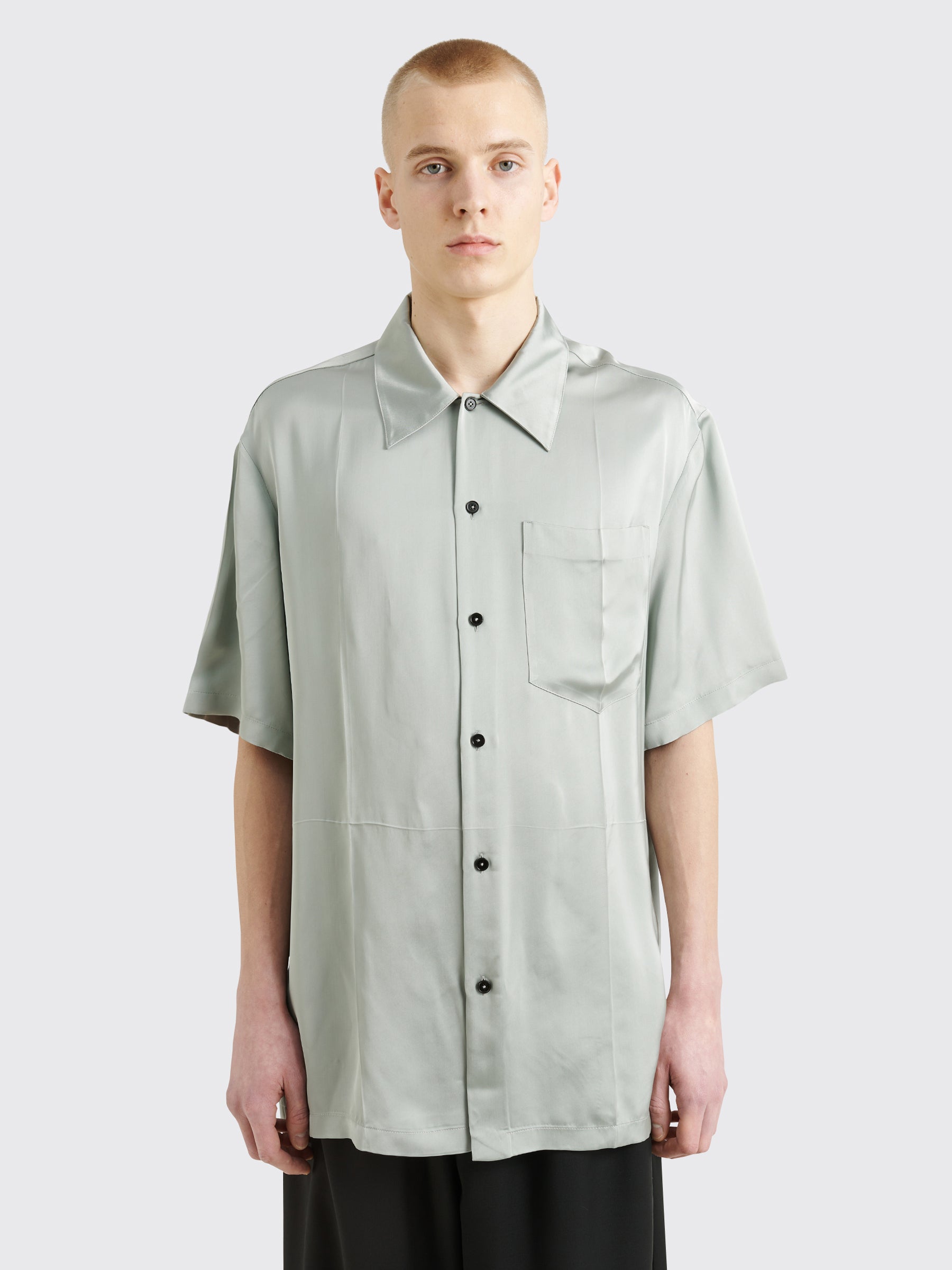 Jil Sander Relaxed Rayon Shirt Grey