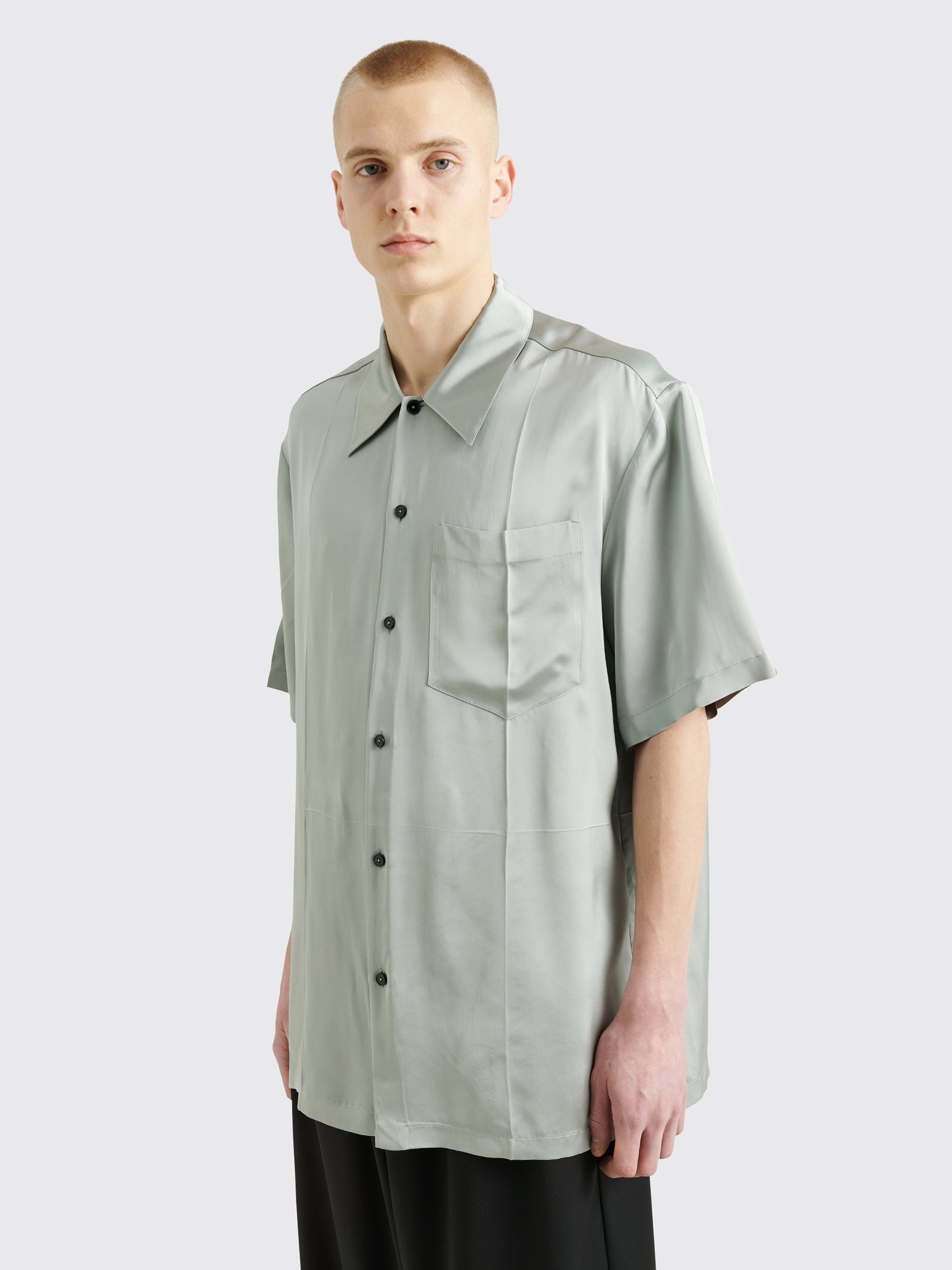 Jil Sander Relaxed Rayon Shirt Grey